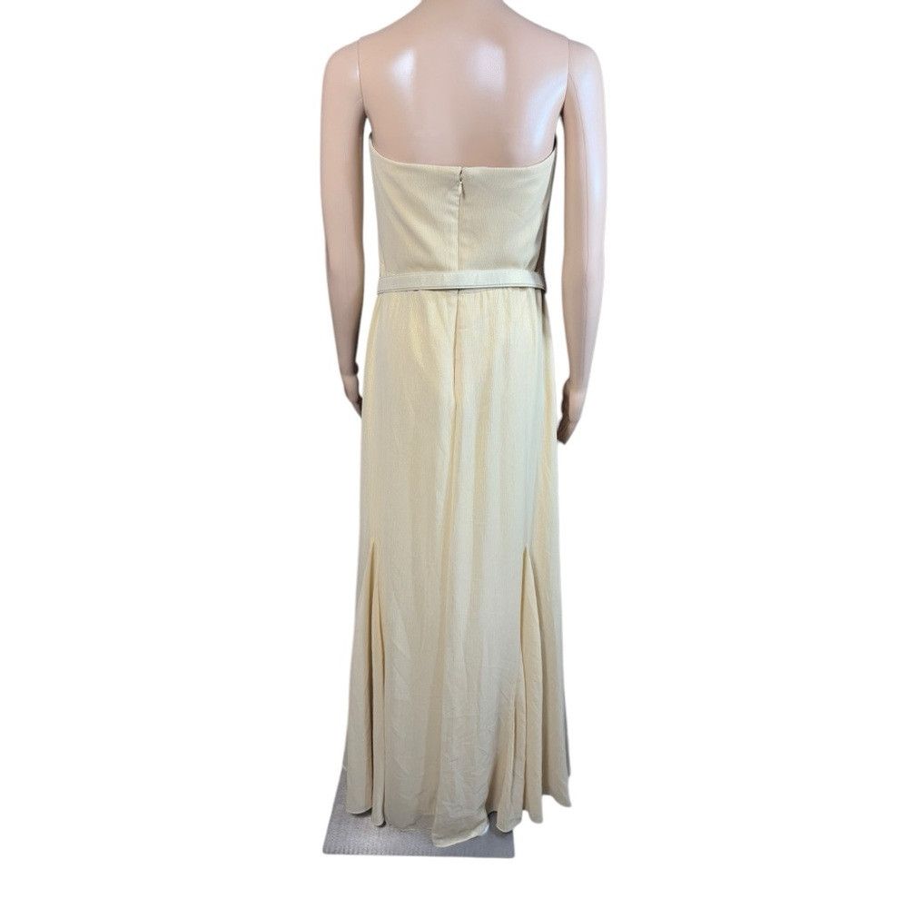 Ralph Lauren NWT New RALPH LAUREN Gold Shimmer Strapless Maxi Dress Gown Size L / US 10 / IT 46 - 3 Thumbnail