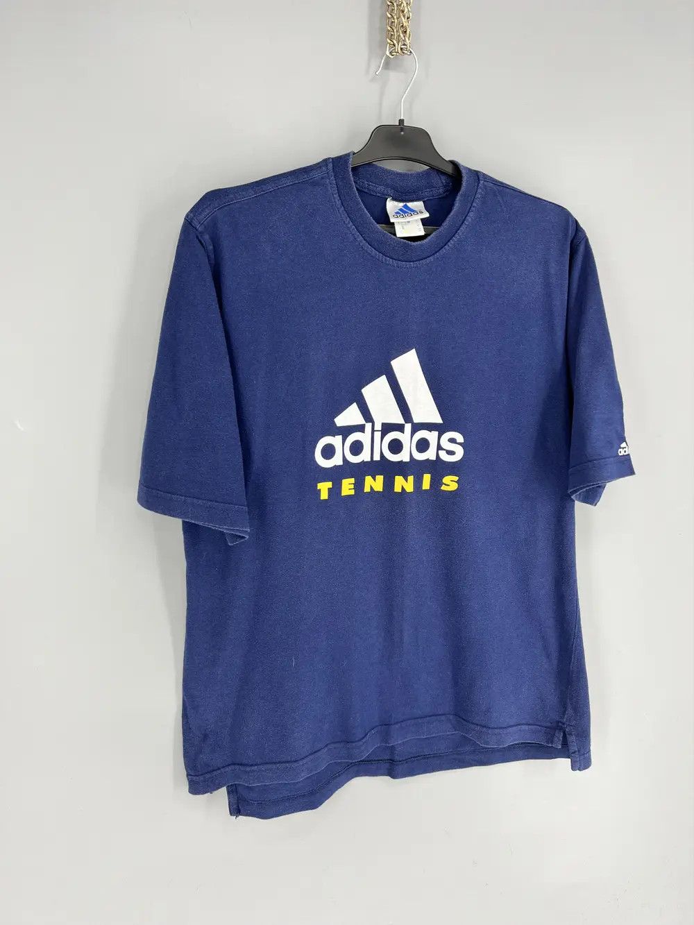Adidas Vintage y2k 90s Adidas Tennis Tee Streetwear Hype Size US M / EU 48-50 / 2 - 2 Thumbnail