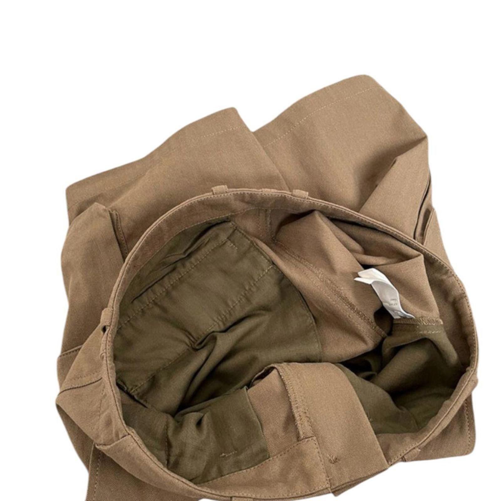 Other Khaki Wide Leg Herringbone Work Shorts Size US 32 / EU 48 - 8 Thumbnail