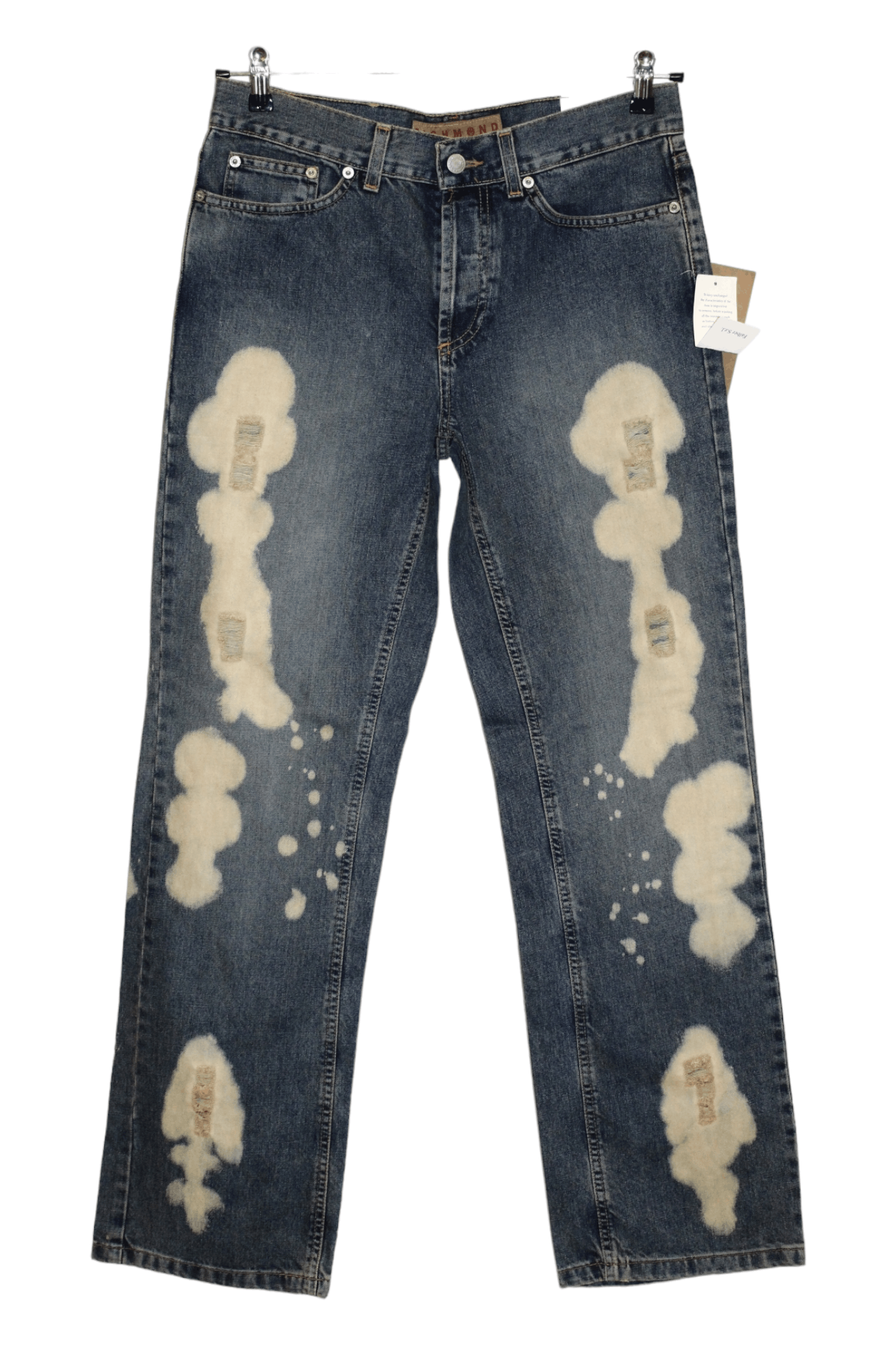 John Richmond Richmond Denim Baggy Distressed Stonewashed Blue Jeans Size US 32 / EU 48 - 1 Thumbnail