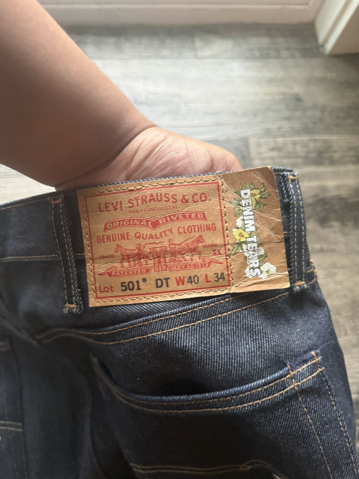 DENIM TEARS DENIM TEARS JEANS SIZE 40 INDIGO Size US 40 / EU 56 - 3 Thumbnail
