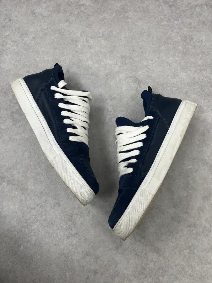 Kris Van Assche Kris Van Assche Navy & White Megalaced Sneakers Size US 9 / EU 42 - 5 Thumbnail