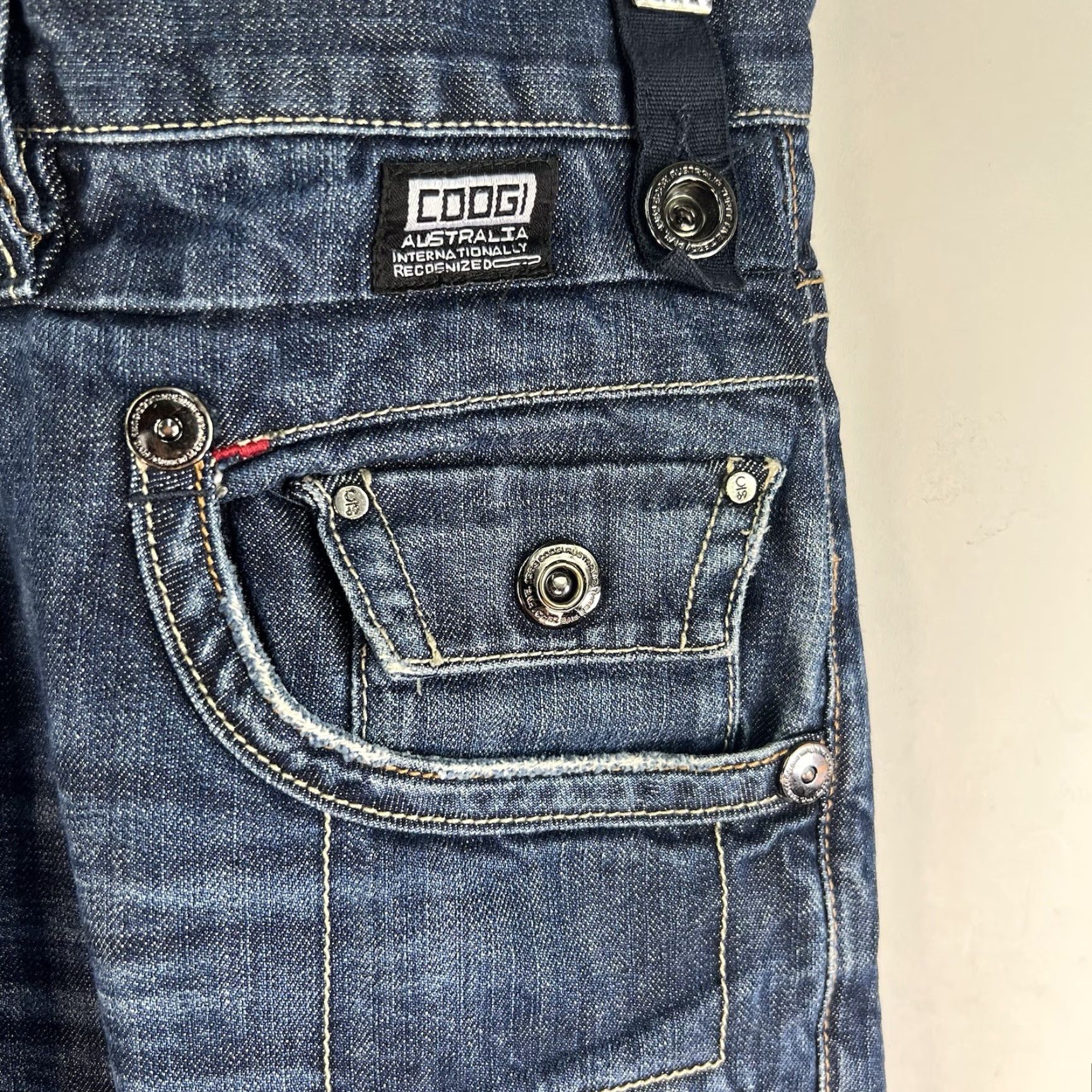 Coogi COOGI Jeans Vintage Wide-Leg Denim Mens Size 40 Blue 42x34 Hip Hop Embroidered 5-Pocket Regular Rise Pants Size US 40 / EU 56 - 5 Thumbnail