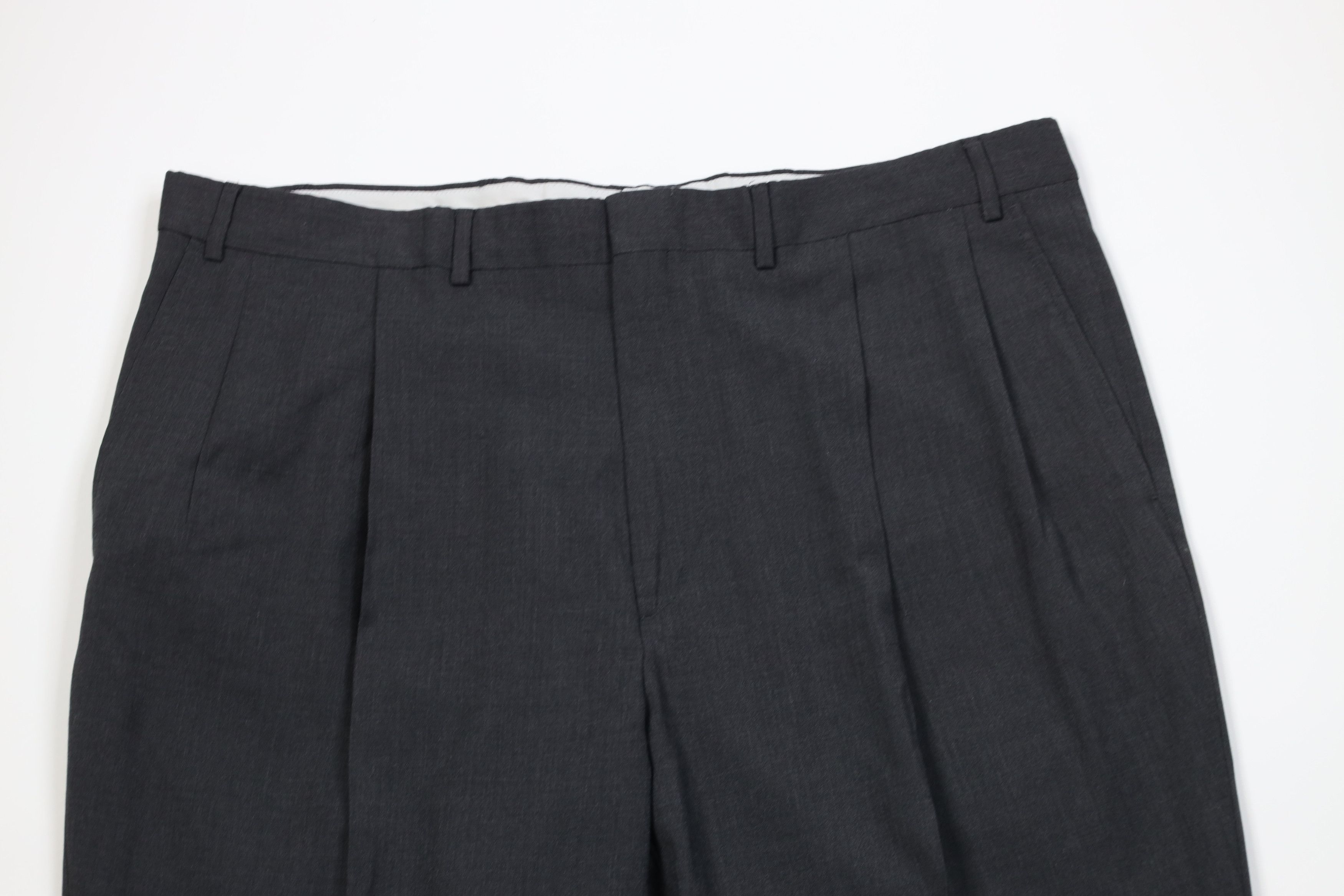 Vintage Vintage 90s Streetwear Knit Wide Leg Chino Pants Gray Size US 40 / EU 56 - 2 Thumbnail