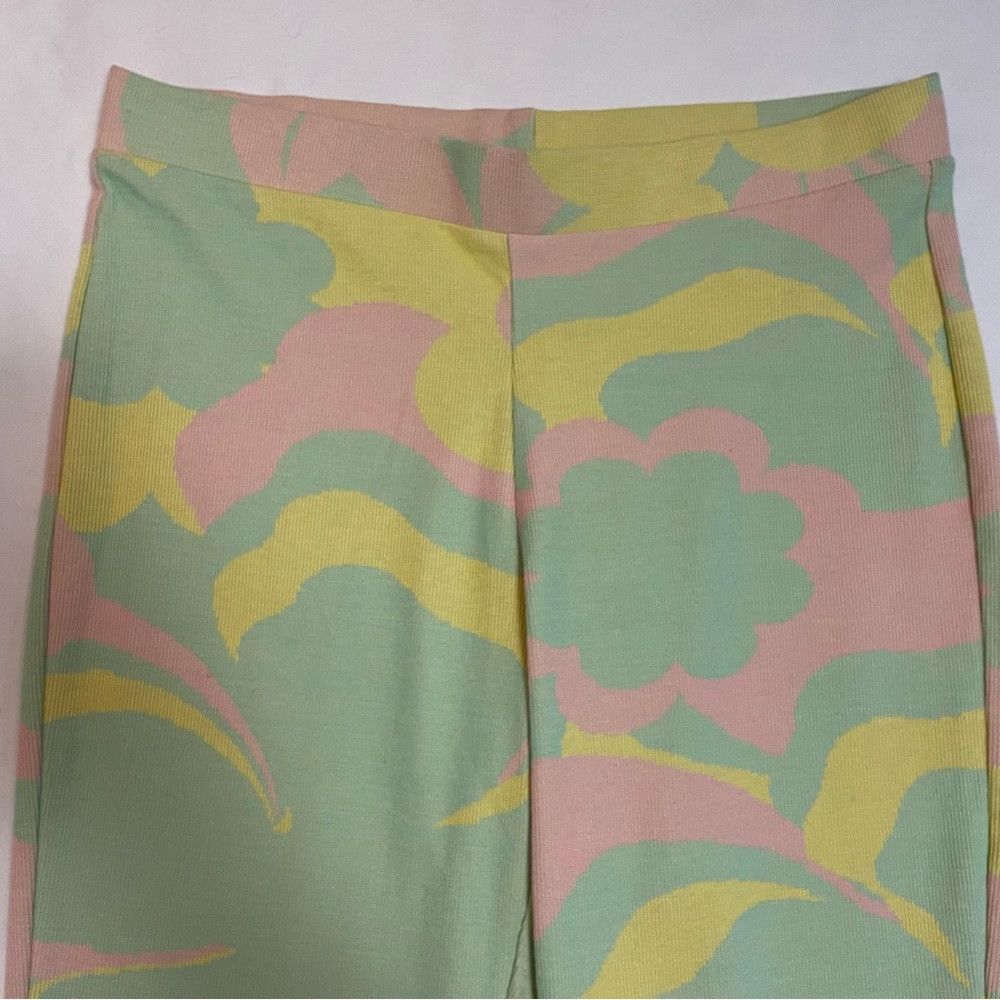 Zara NWT New Zara Green and Pink Knit Pants Size L Size 34" / US 12 / IT 48 - 4 Thumbnail