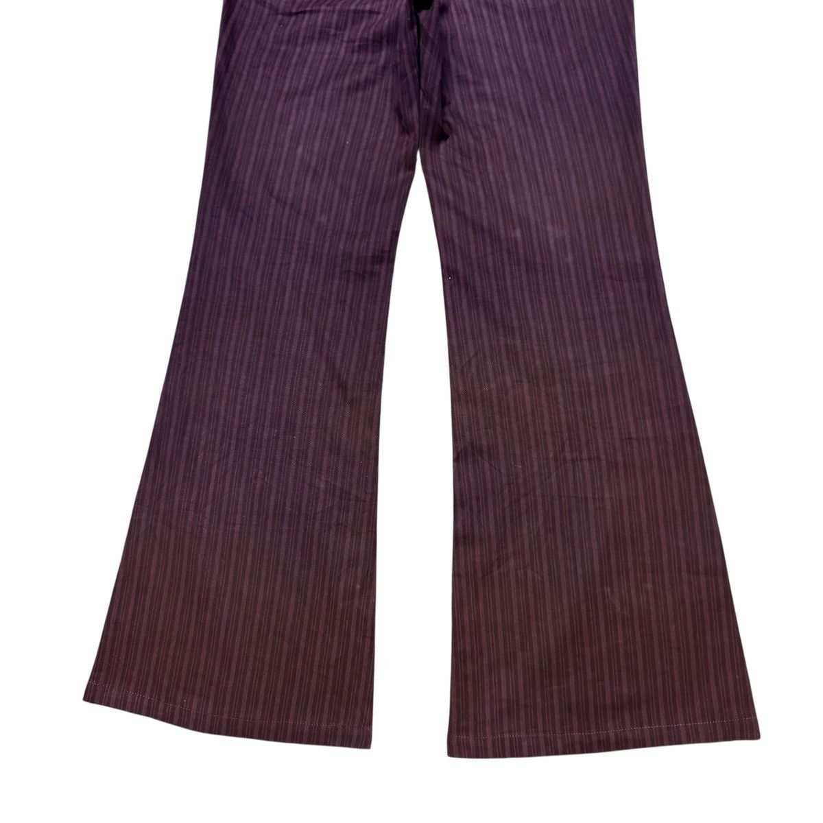 Tornado Mart Tornado Mart expose Button Pinstriped Flare Pants Size US 28 / EU 44 - 12 Thumbnail