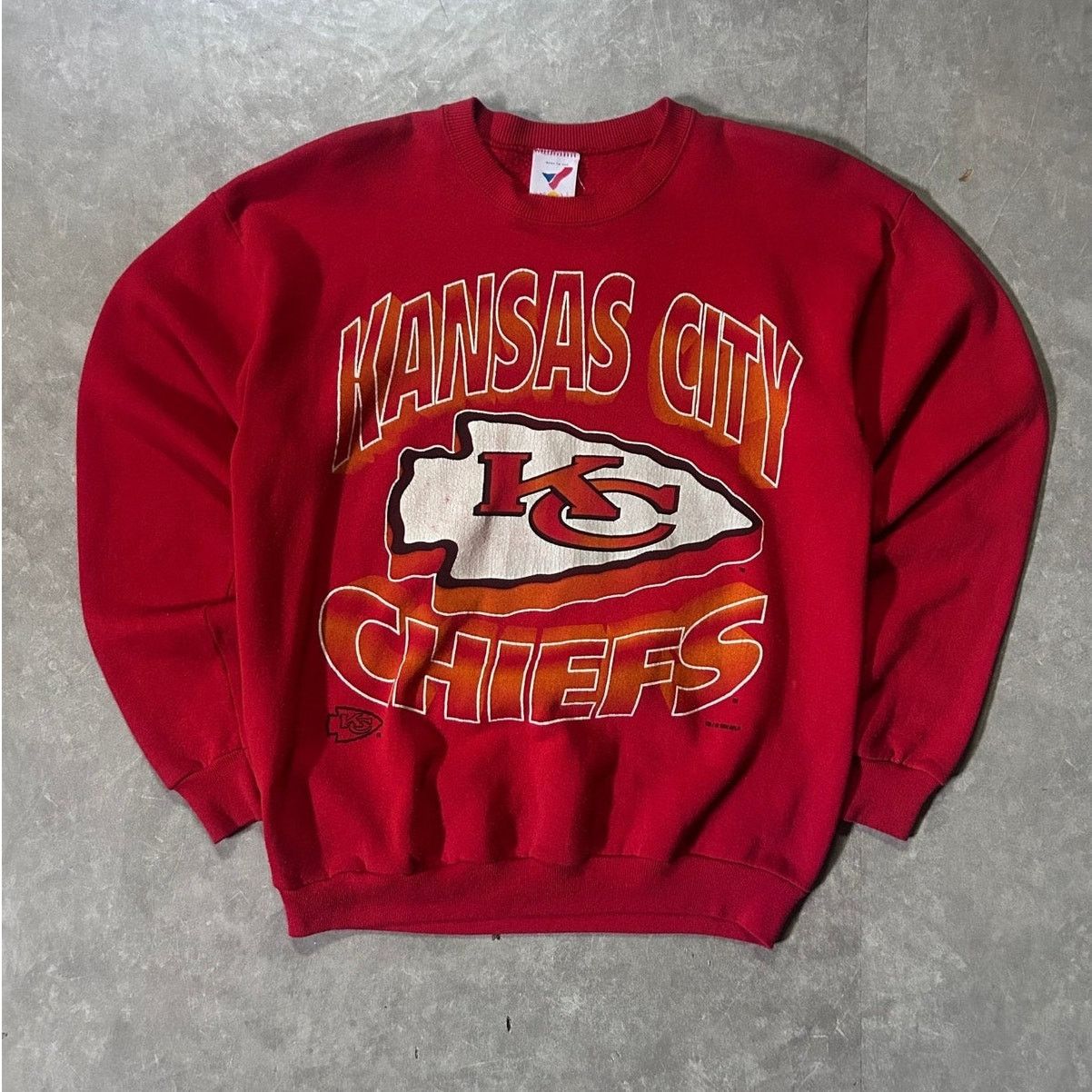Other 90's Vintage Kansas City Chiefs Big Print Red Crewneck -L Size US L / EU 52-54 / 3 - 1 Thumbnail
