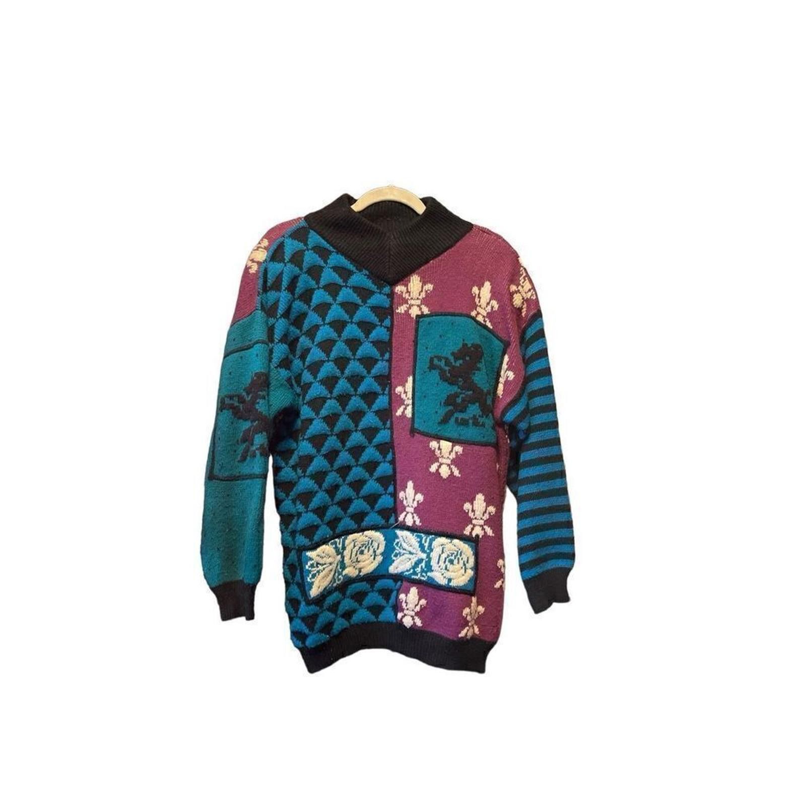 Ilaria Nistri Vintage 80s Imari sweater size medium Size M / US 6-8 / IT 42-44 - 5 Thumbnail