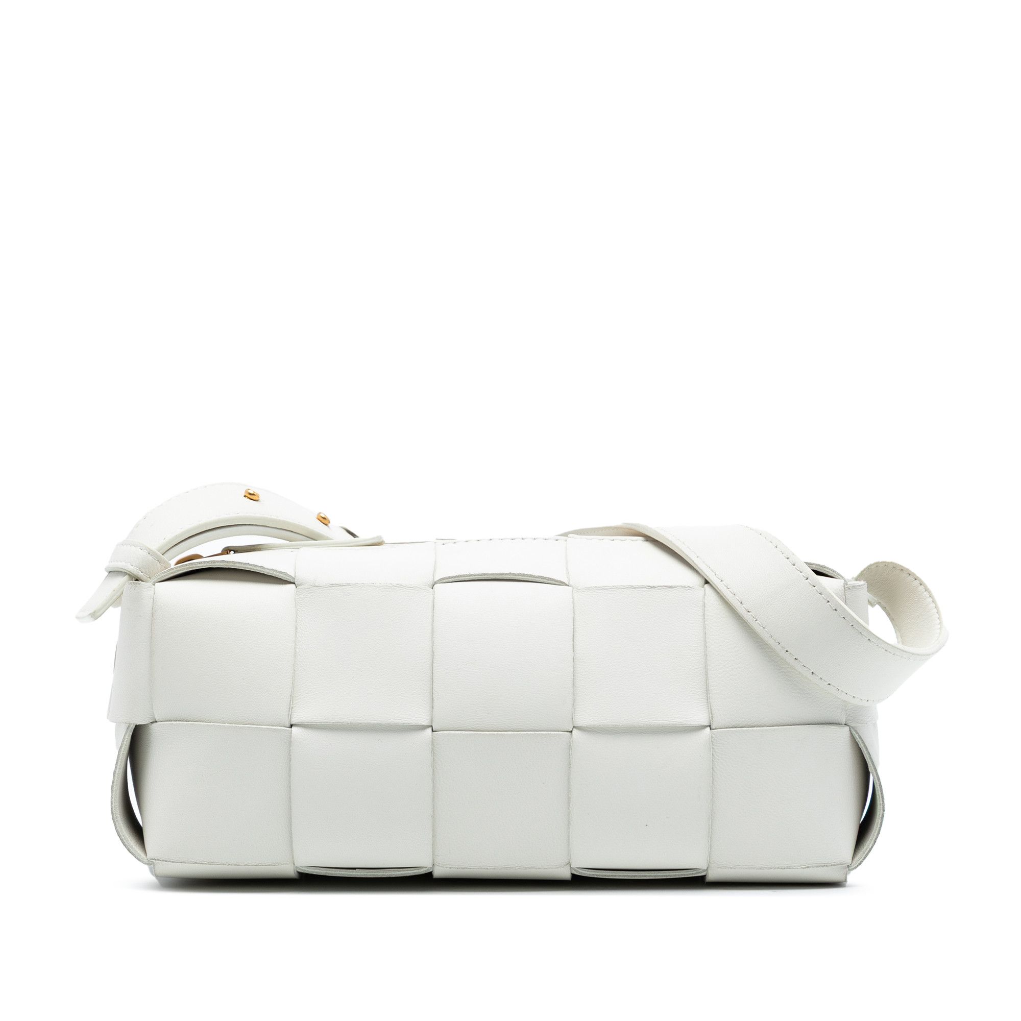 Bottega Veneta Bottega Veneta Small Lambskin Intrecciato Brick Cassette Size ONE SIZE - 1 Thumbnail