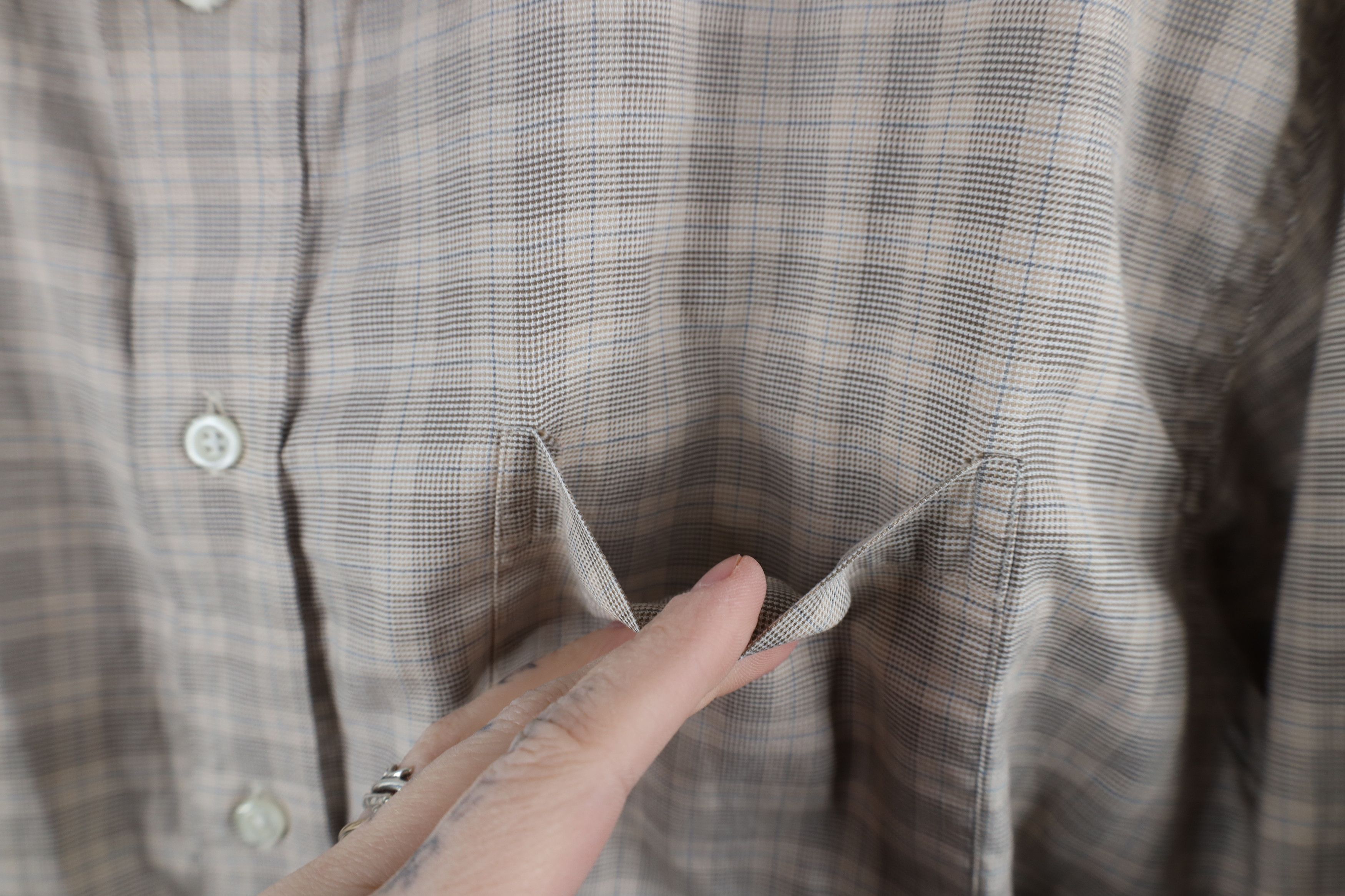 Lands' End × Vintage Vintage 90s Lands End Collared Button Down Shirt Plaid Size US M / EU 48-50 / 2 - 8 Thumbnail