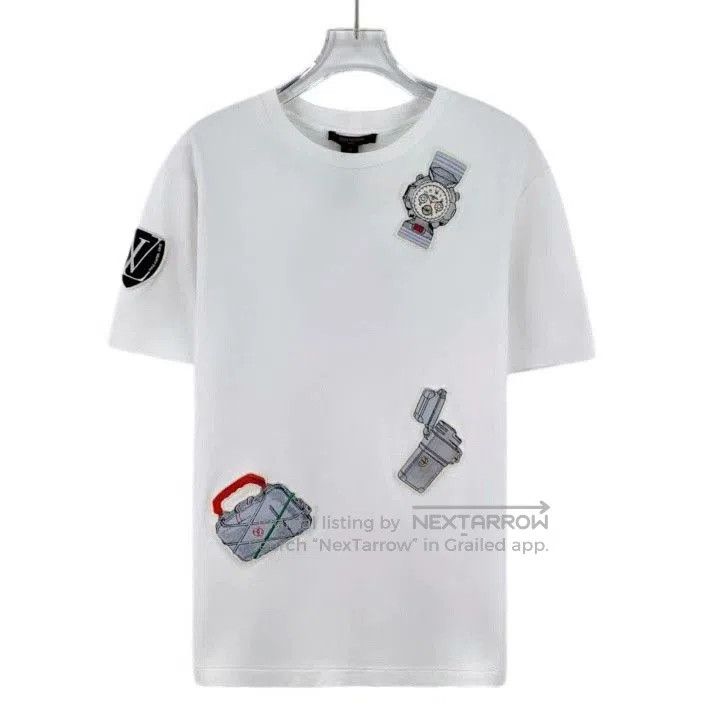 Louis Vuitton Louis Vuitton White Watch Badge Embroidered T. Size US M / EU 48-50 / 2 - 1 Thumbnail