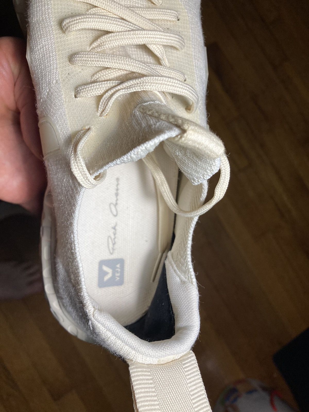 Rick Owens × Veja Veja Rick Owens Low Sock Sneakers Trainers Size 12.5 Size US 12.5 / EU 45-46 - 7 Thumbnail