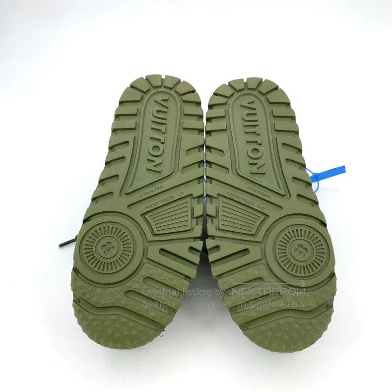 Louis Vuitton Louis Vuitton Green logo presbyopic print lace-up platform Size US 7 / EU 40 - 5 Thumbnail