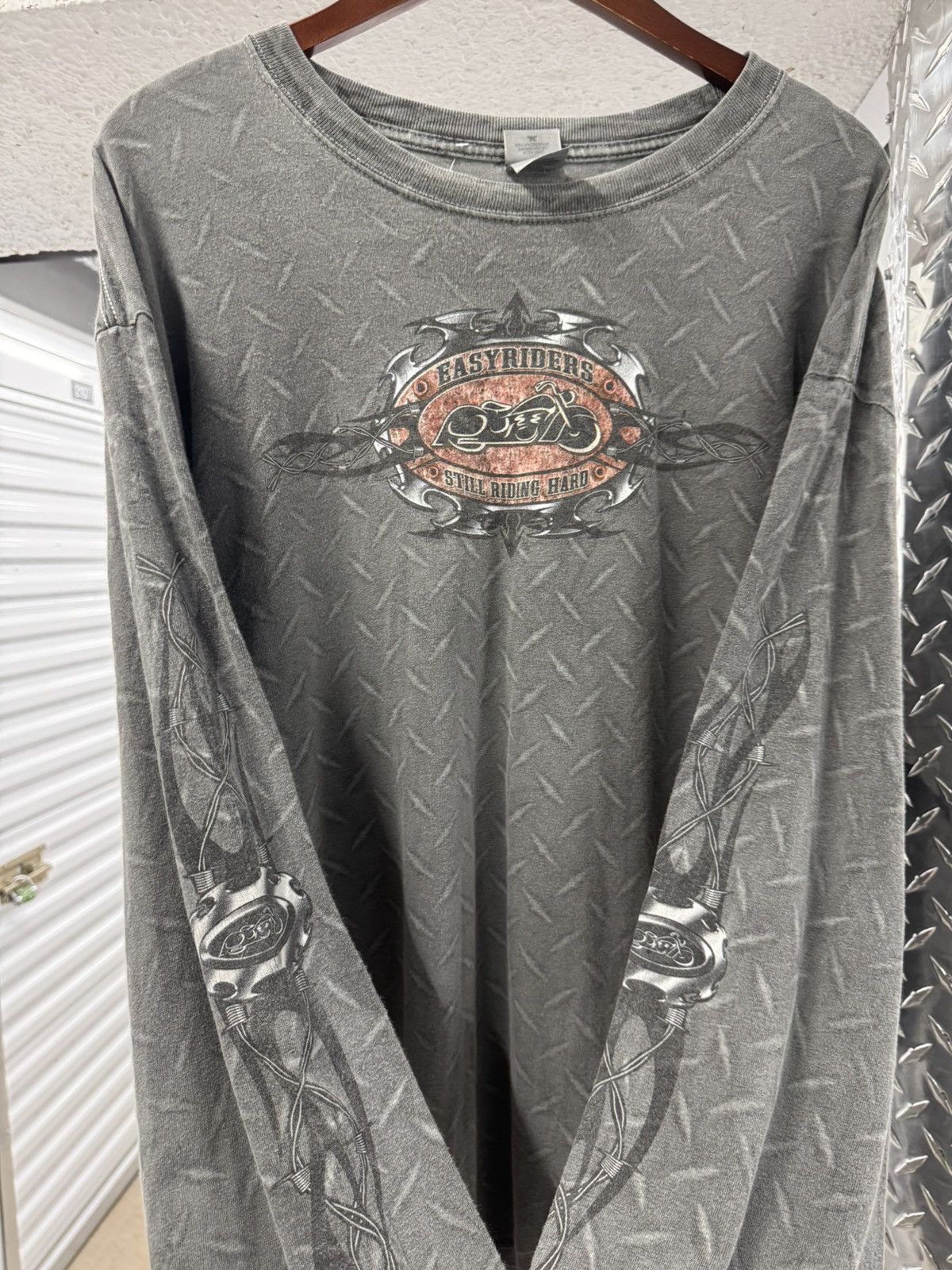 4GSELLER Vintage Easyrider Metal AOP Sleeve Hit Shirt Y2K Size US XL / EU 56 / 4 - 1 Thumbnail