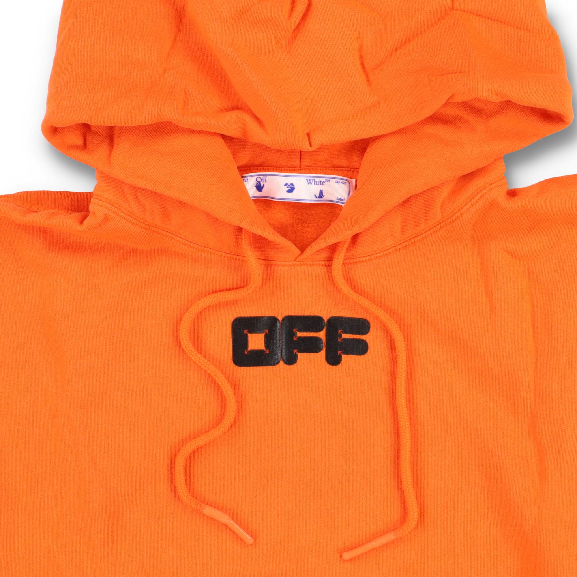 Off-White Orange Rubber Arrow Font Logo Oversized Hoodie Size US XL / EU 56 / 4 - 5 Thumbnail
