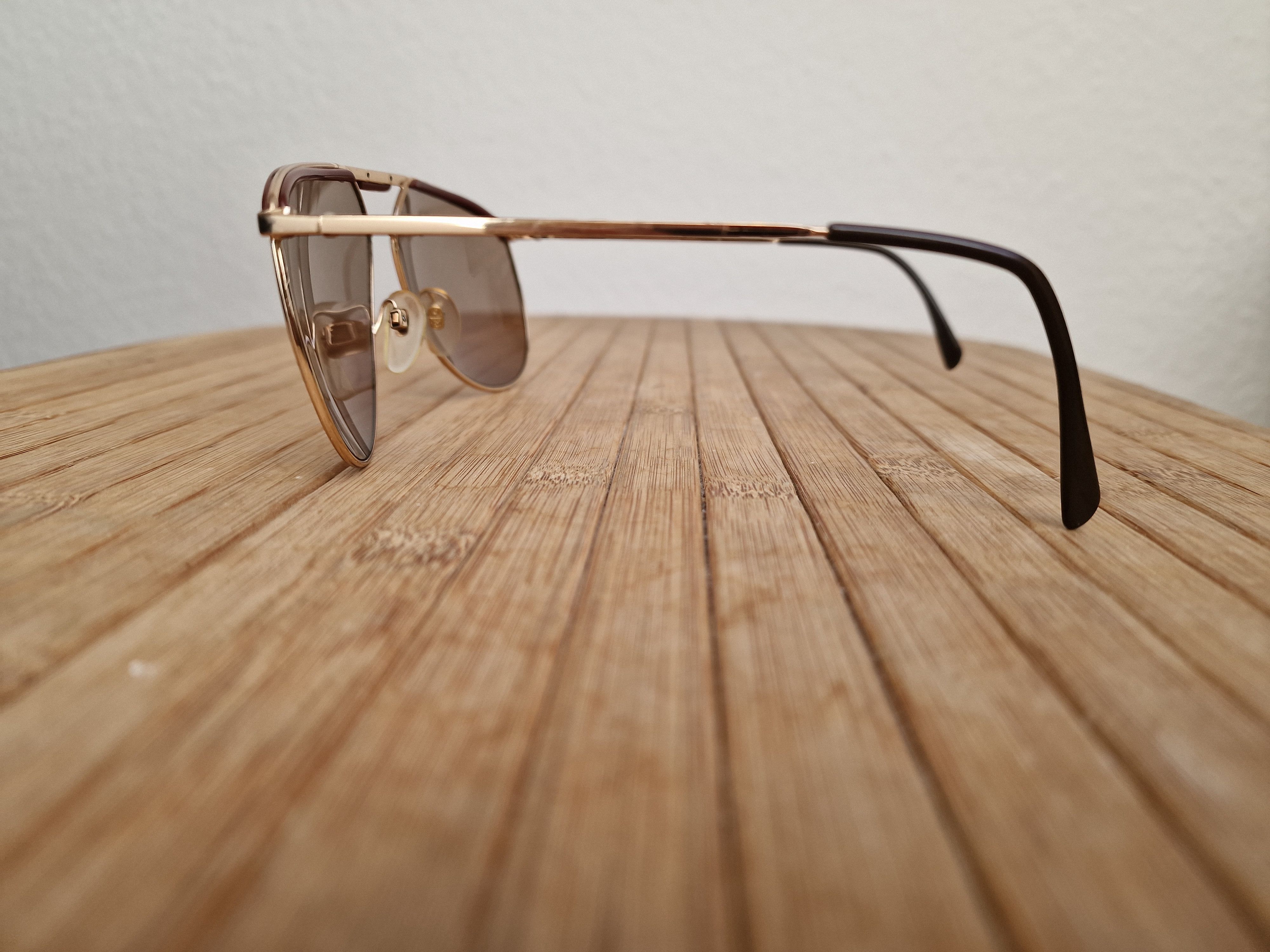 Vintage RODENSTOCK AVIATOR Sunglasses REMO GOLD \ BROWN Lensess USED Size ONE SIZE - 13 Thumbnail