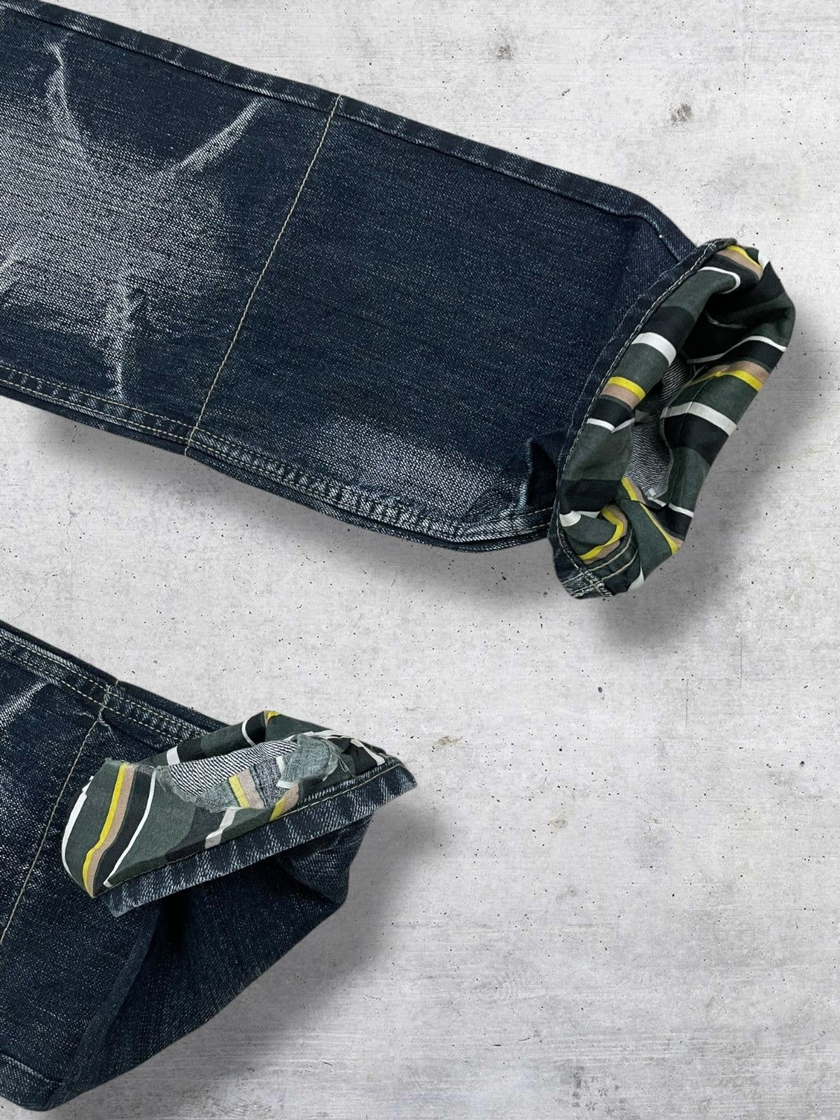 PPFM VINTAGE PPFM 90S OG JAPAN DESIGNER WHISKERING WORN OUT DENIM Size US 30 / EU 46 - 8 Thumbnail