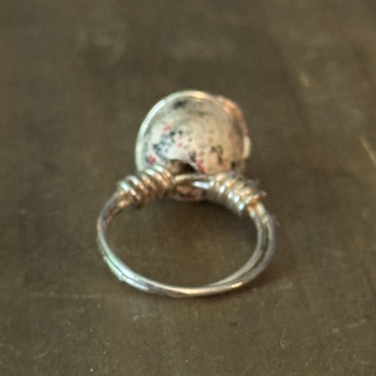 Vintage Vintage wire wrapped Victorian rose ring Size ONE SIZE - 7 Thumbnail