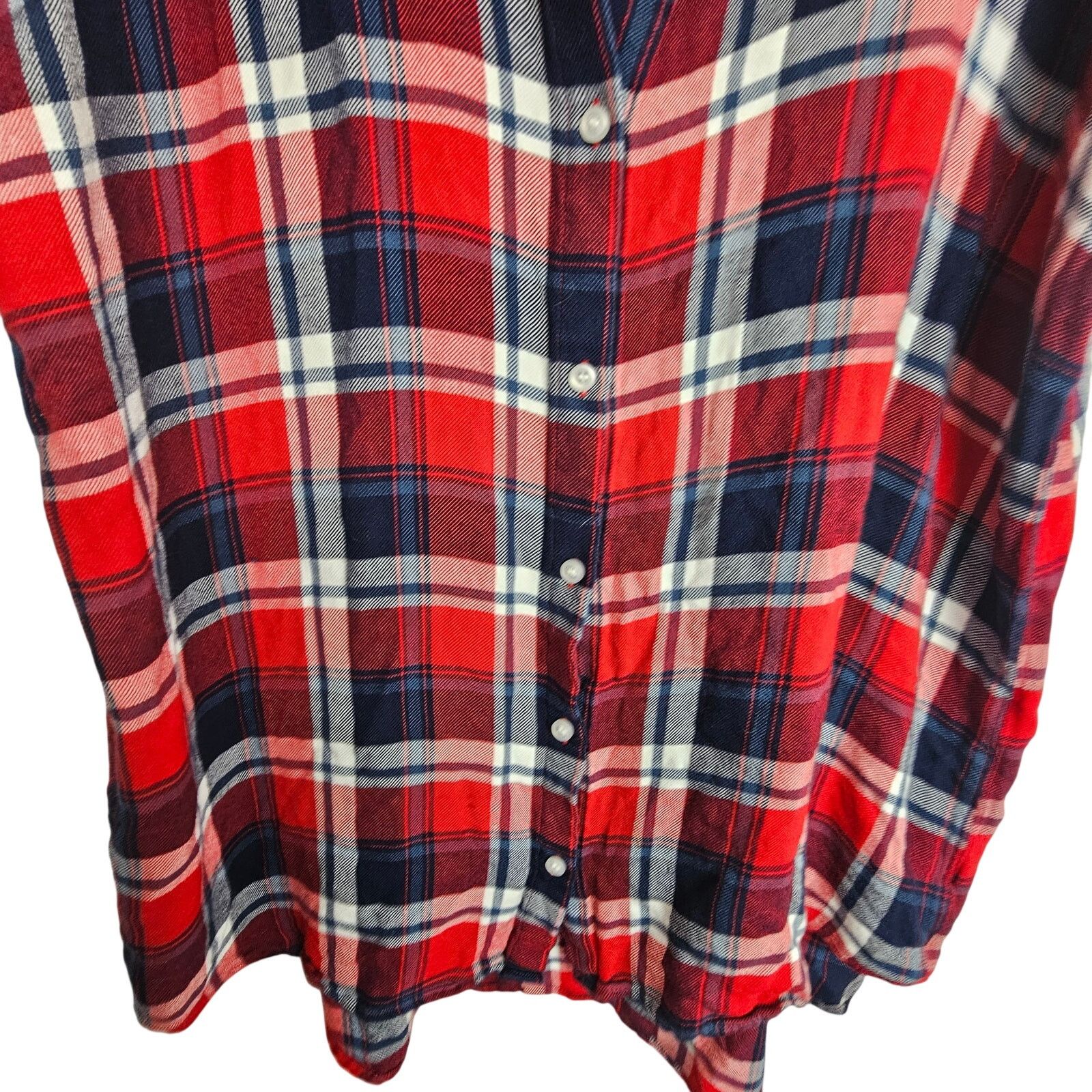 Nordstrom Nordstrom Rack Womens Plaid Button Shirt XL Western Grunge Size XL / US 12-14 / IT 48-50 - 3 Thumbnail