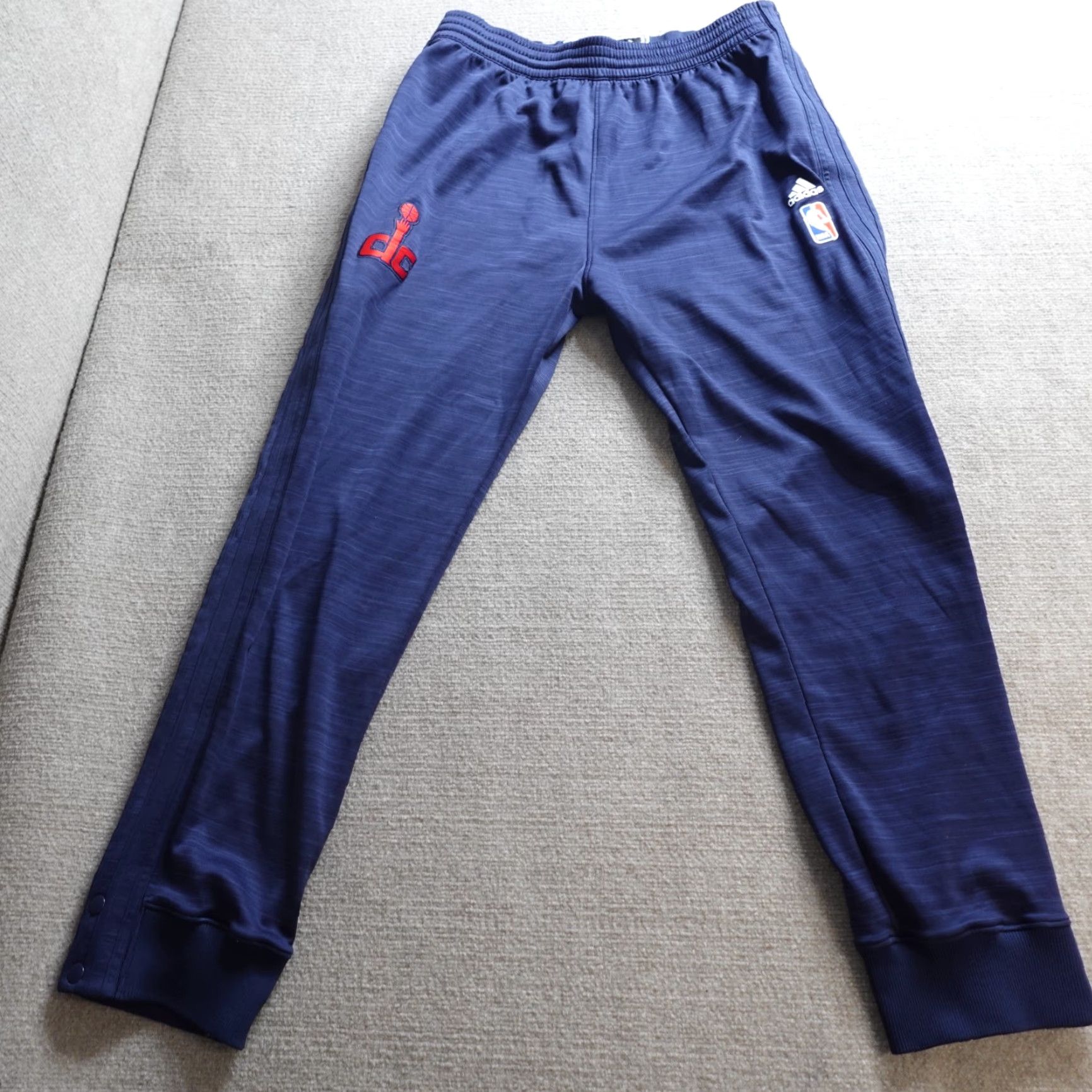 Adidas Adidas Pants 2XL Blue Tear Away 2015 Player Issue Basketball Jogger Mens Shorts? Size US 39 - 2 Thumbnail