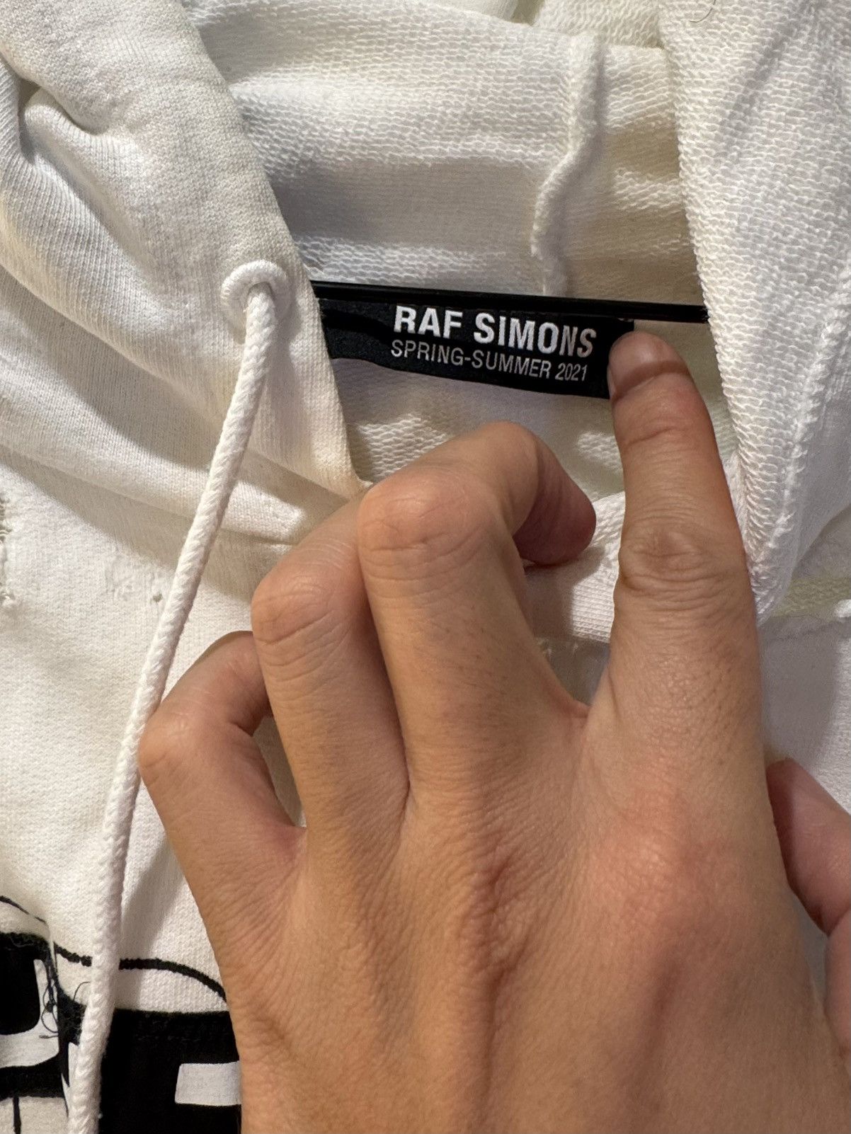 Raf Simons Raf Simons SS2021 'Sun Dance' Distresses Hoodie OVERSIZED Size US S / EU 44-46 / 1 - 4 Thumbnail