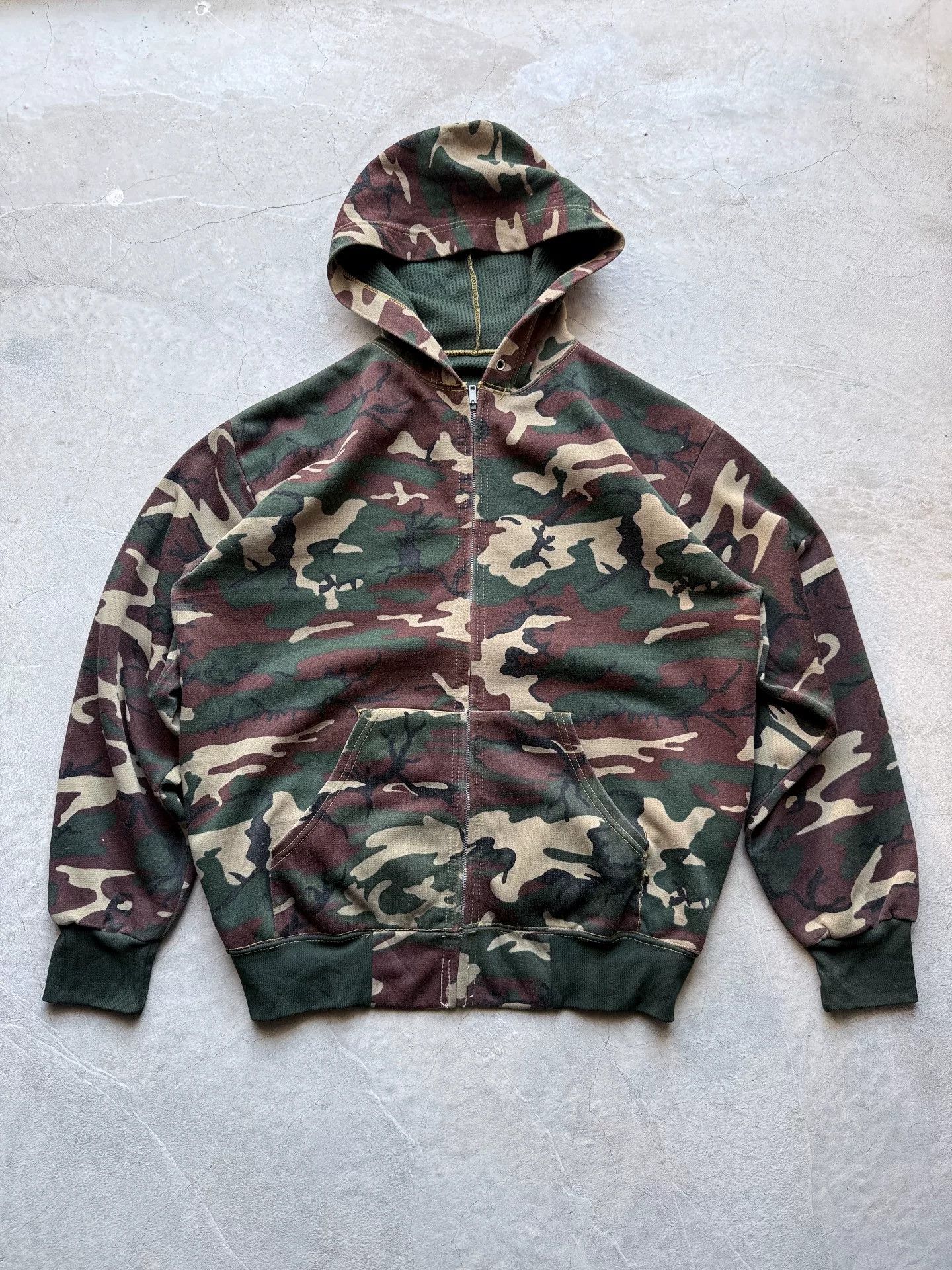 Japanese Brand × Vintage Nitraid Real Weed Camouflage Zip Hoodie