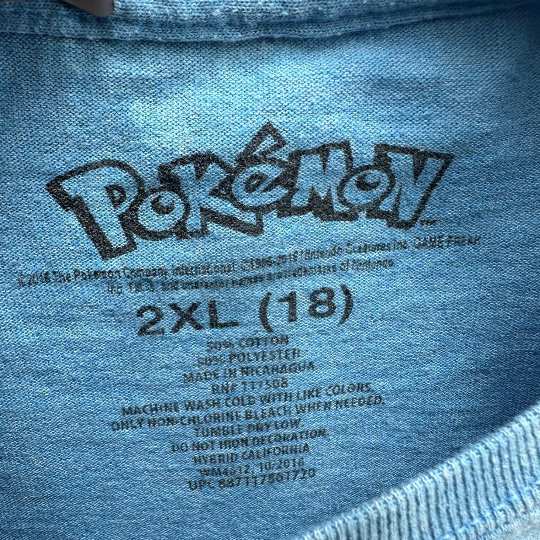 Vintage Pokemon Shirt Mens 2XL Blue Pikachu Chespin Fennekin Froakie Tee Gotta Catch Em All Size US XXL / EU 58 / 5 - 6 Thumbnail