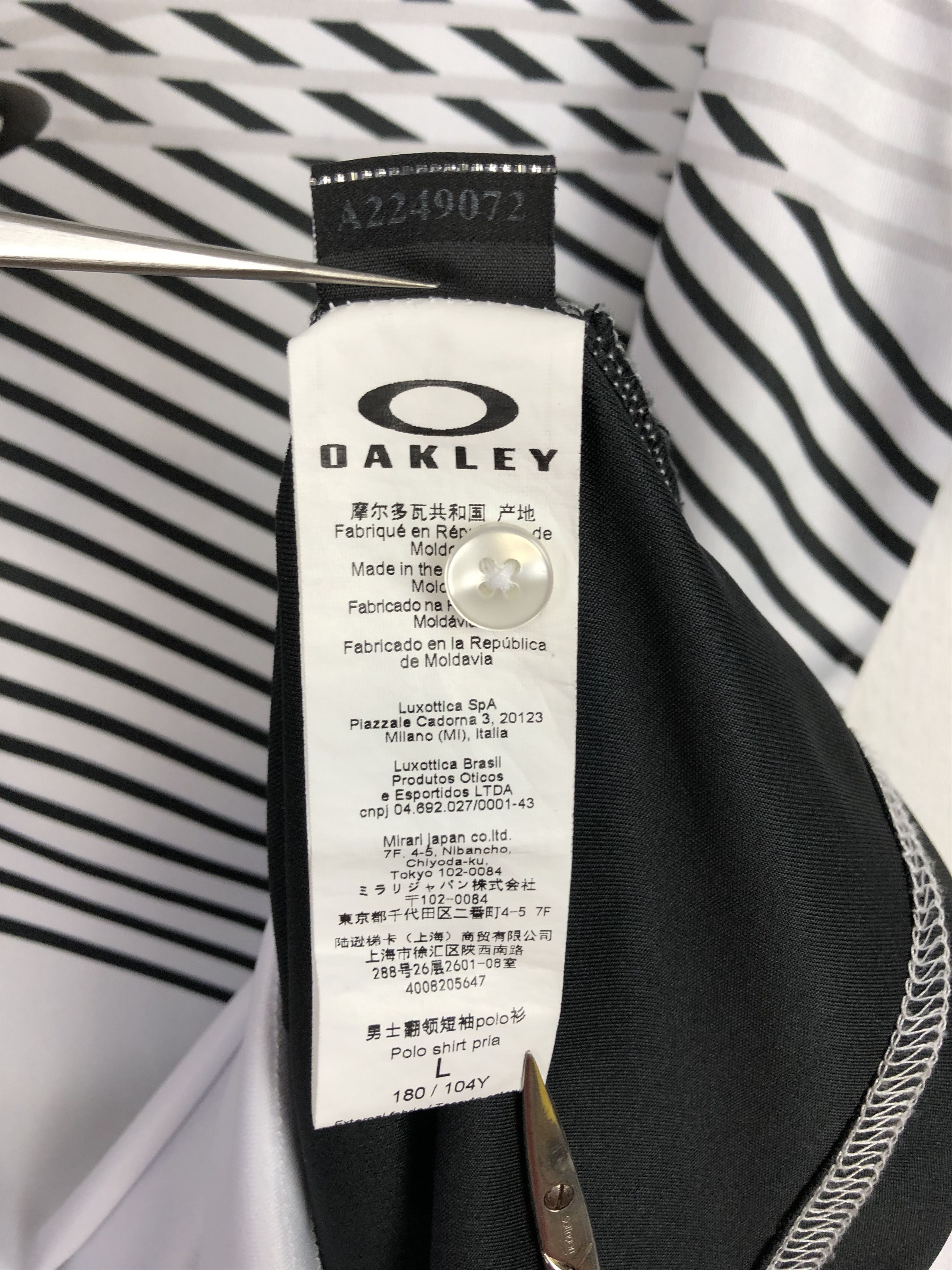 Oakley Oakley Polo Sport Shirt Black White RunY2K Drill Tee Size US L / EU 52-54 / 3 - 7 Thumbnail
