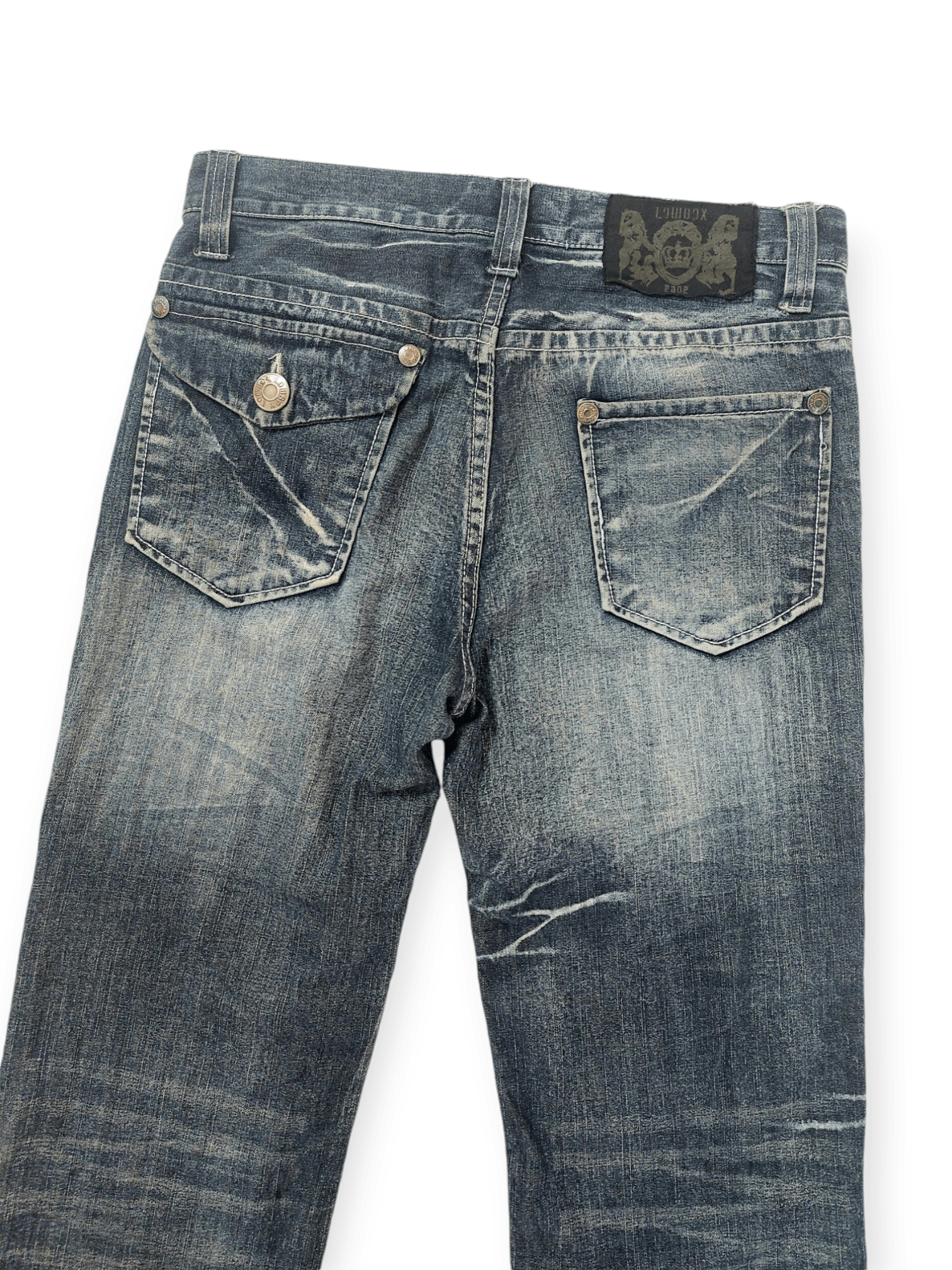 LOWBOX Vintage Lowbox Punk Distressed Denim Size US 33 - 12 Thumbnail