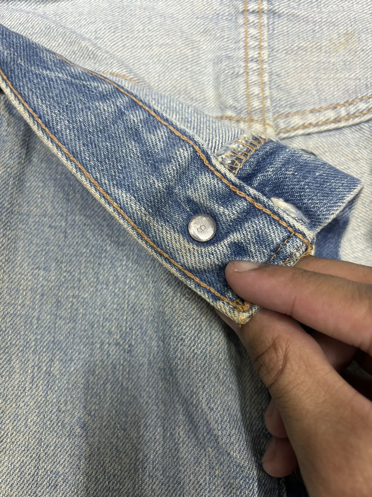 Levi's 🔥LEVIS 501 BUTTON 6 SELVEDGE DENIM SHORT JEANS Size US 36 / EU 52 - 7 Thumbnail