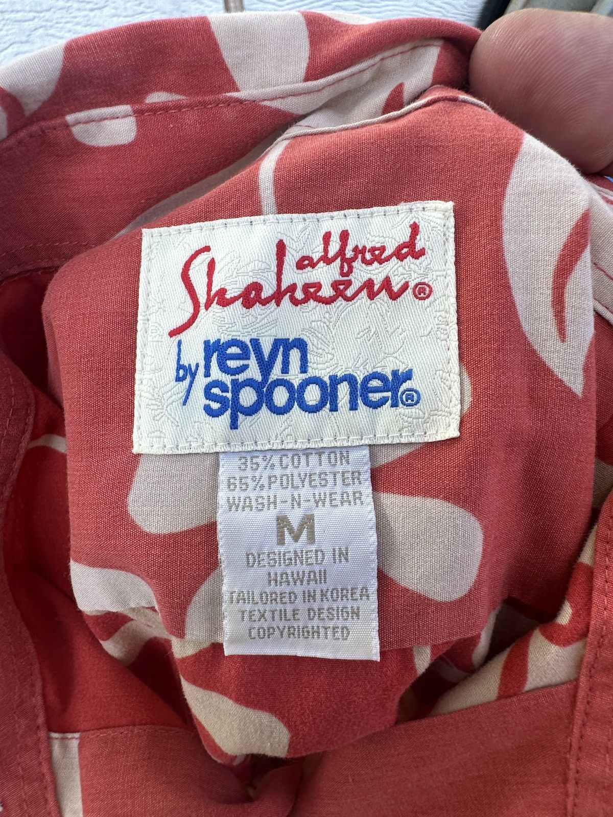 Reyn Spooner PreOwned Reyn Spooner Alfred Shaheen Red Hawaiian Men's M Size US M / EU 48-50 / 2 - 4 Thumbnail