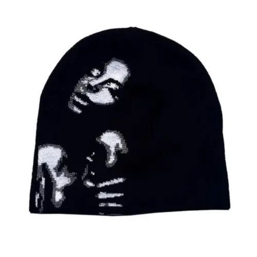 Designer Streetwear knitted hat thin universal hat y2k avantgarde Size ONE SIZE - 7 Thumbnail