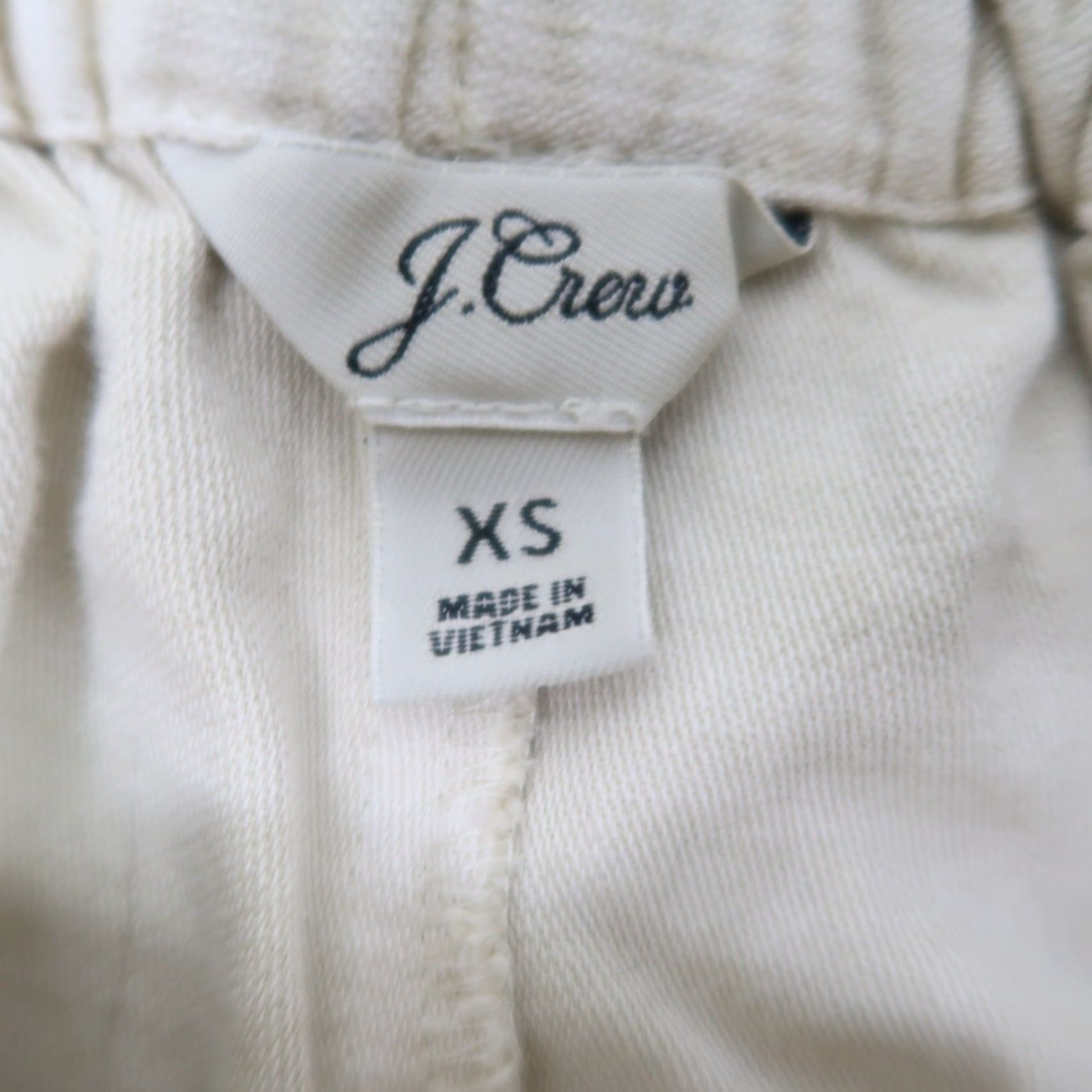 J.Crew J. Crew Skirt Mini Cotton Paperbag Waist XS Womens Tan Solid High Rise Spring Summer Casual Size 26" / US 2 / IT 38 - 3 Thumbnail