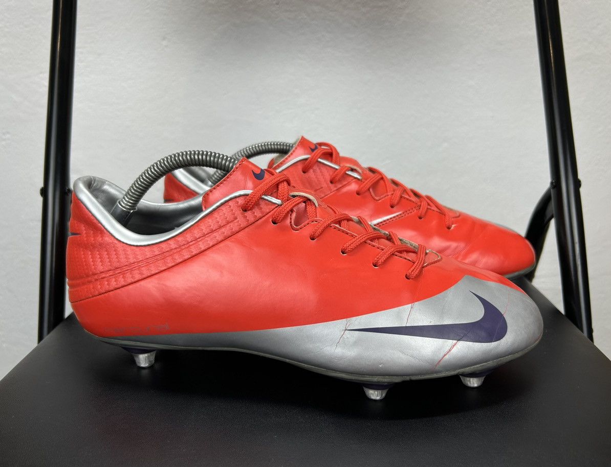 Nike × Vintage 2008 Nike Mercurial Veloci V SG vintage soccer boots Sz 41,5 Size US 9.5 / EU 42-43 - 2 Thumbnail