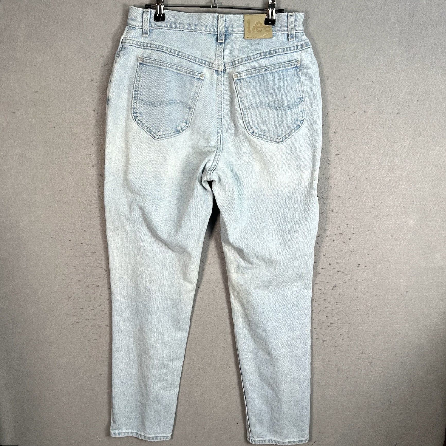 Lee VINTAGE Lee Jeans Womens 30 x 30 MEASURED Blue Denim Light Wash Tapered Leg Size 30" / US 8 / IT 44 - 2 Thumbnail