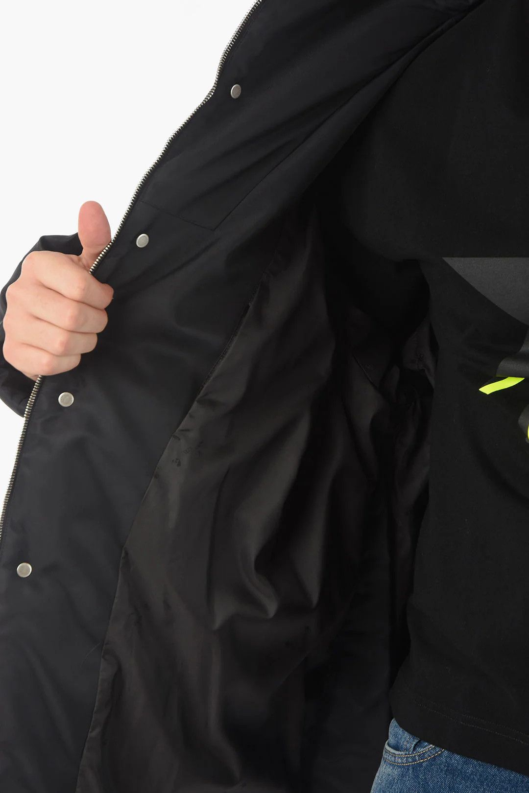 Off-White og1mm0426 Tech Fabric Padded Parka in Black Size US M / EU 48-50 / 2 - 6 Thumbnail
