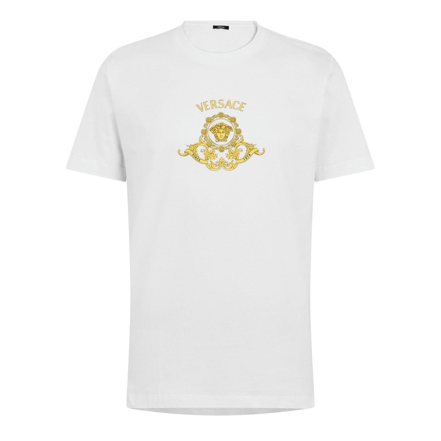 Versace o1g2r1mq0526 Medusa Crstt T-Shirt in White Size US M / EU 48-50 / 2 - 1 Thumbnail