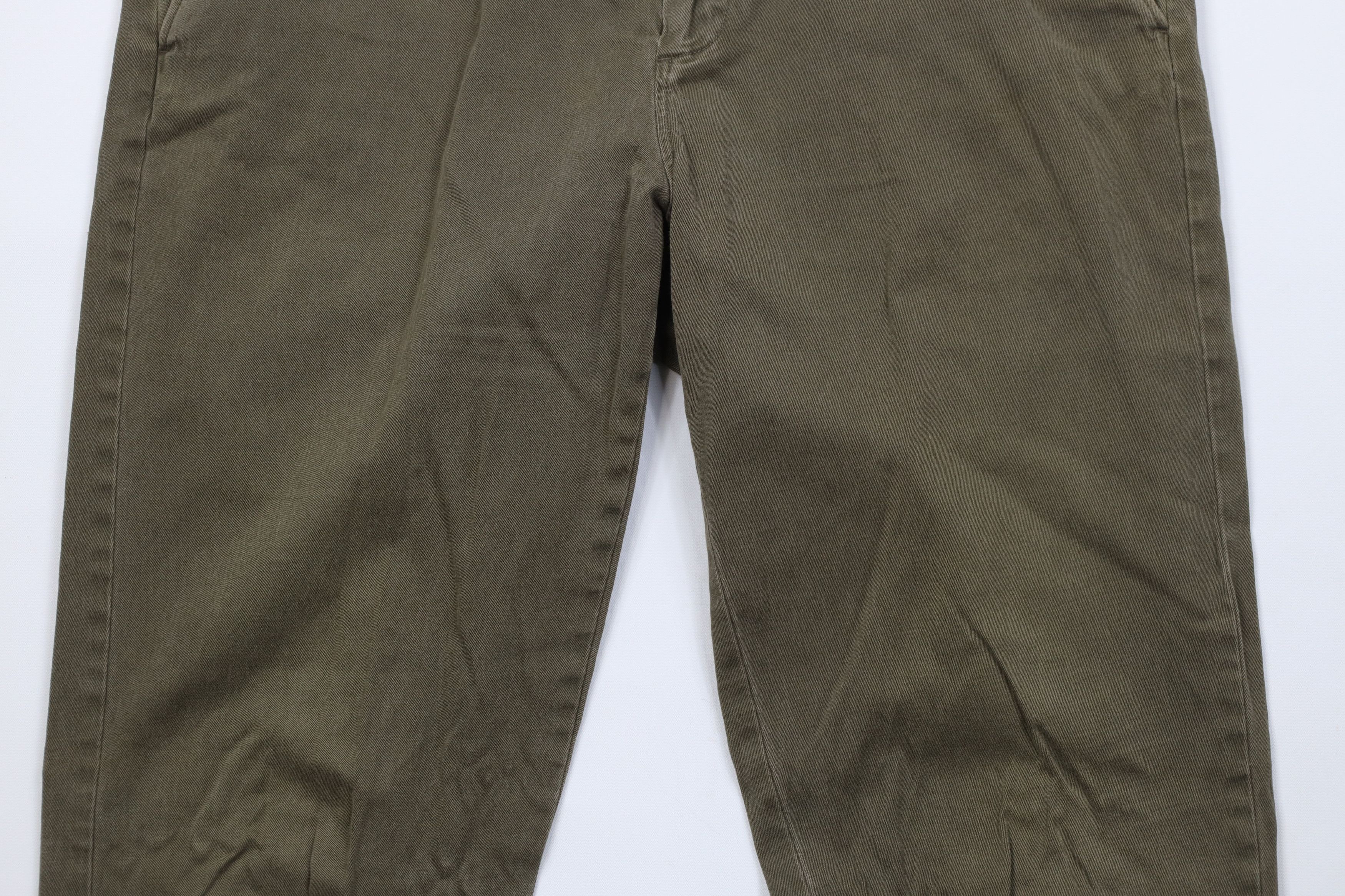 J.Crew J Crew 770 Straight Leg Stretch Chino Pants Olive Green Size US 33 - 3 Thumbnail