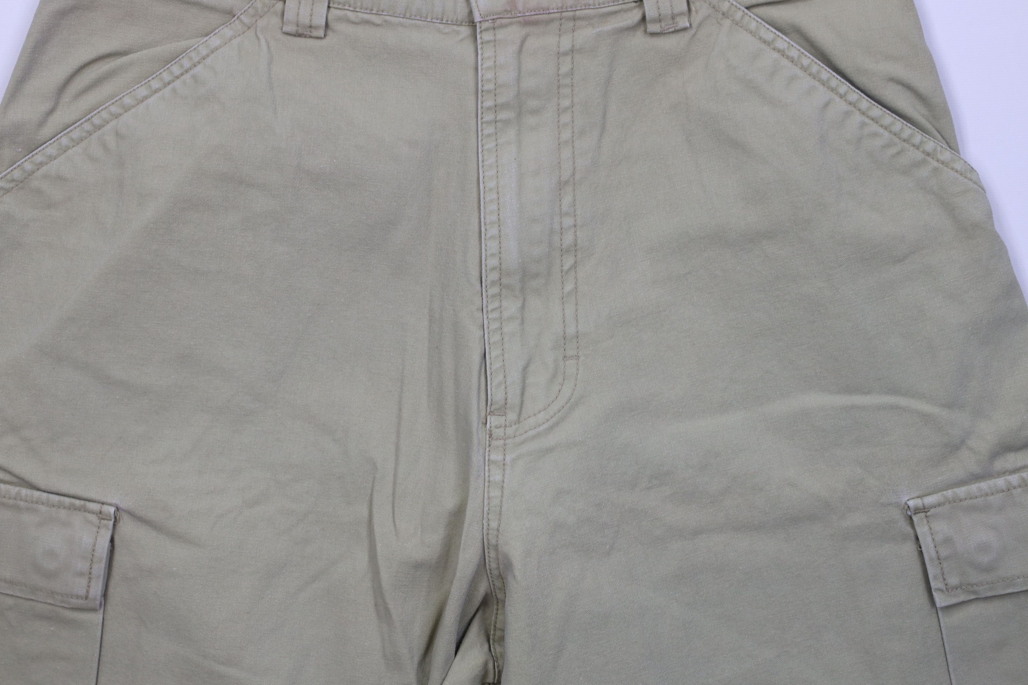 Vintage Vintage 90s Y2K DC Shoes Skateboard Cargo Shorts Beige Size US 32 / EU 48 - 3 Thumbnail