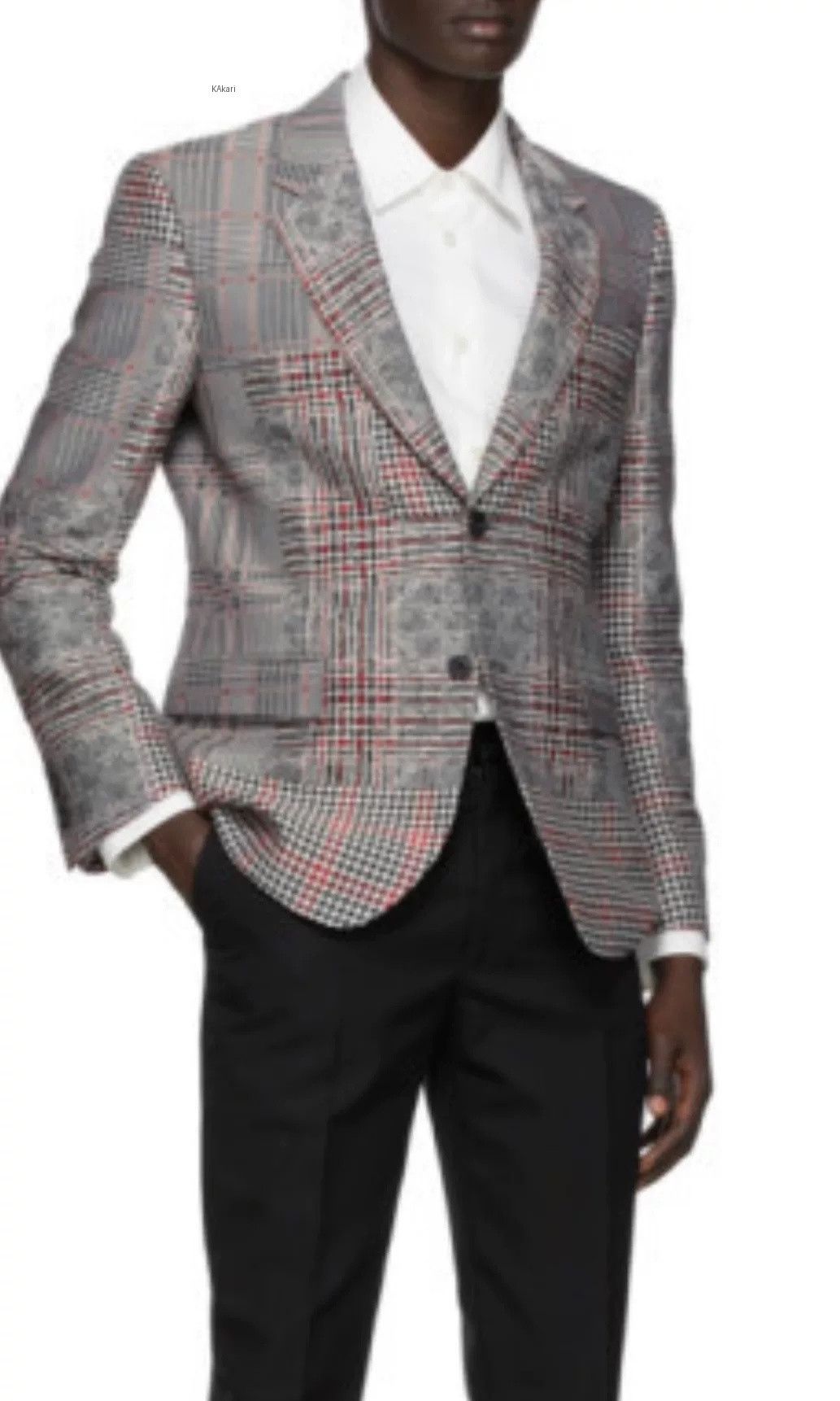 Alexander McQueen Alexander McQueen Wool Prince of Wales Patchwork Suit Size US S / EU 44-46 / 1 - 1 Thumbnail