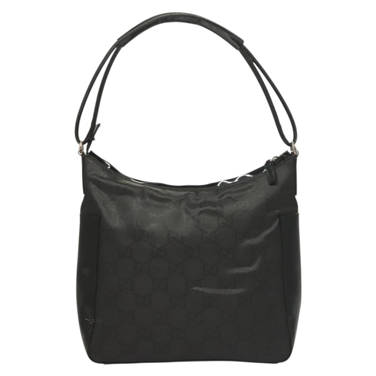 Gucci GUCCI GG Canvas Shoulder Bag Nylon Outlet Black Silver Size ONE SIZE - 3 Thumbnail