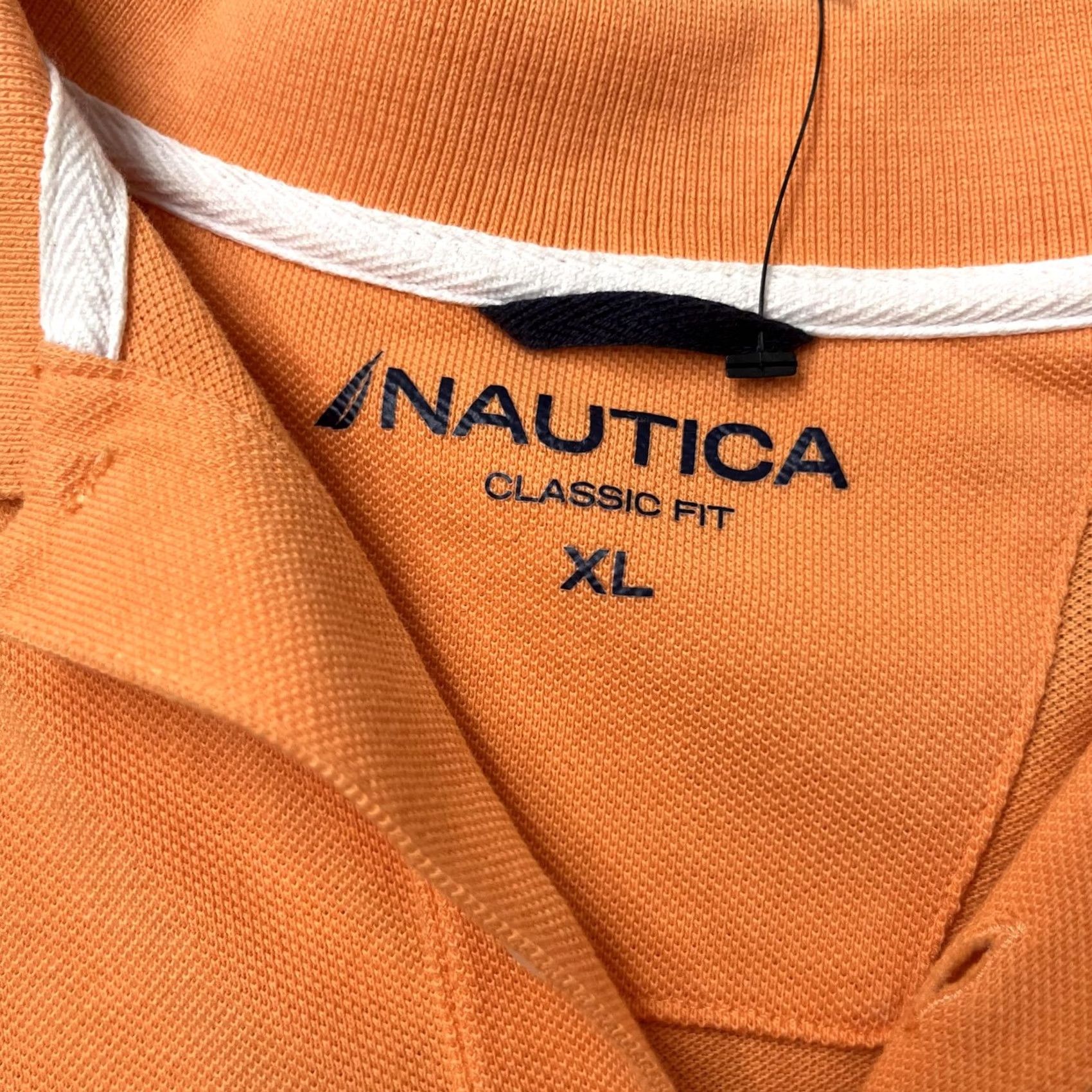 Nautica Nautica Polo Shirt Mens XL Orange Classic Fit Short Sleeve Collared Cotton Size US XL / EU 56 / 4 - 3 Thumbnail