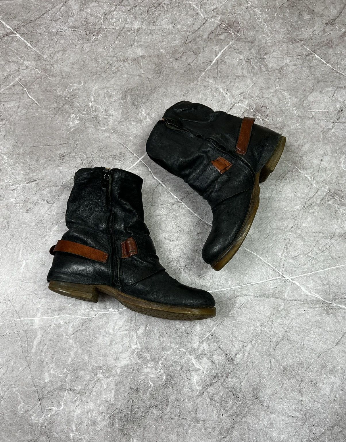 A.S.98 RARE AS 98 Airstep Vintage Ankle Straps Boots Guidi Vibe Size US 9 / IT 39 - 3 Thumbnail