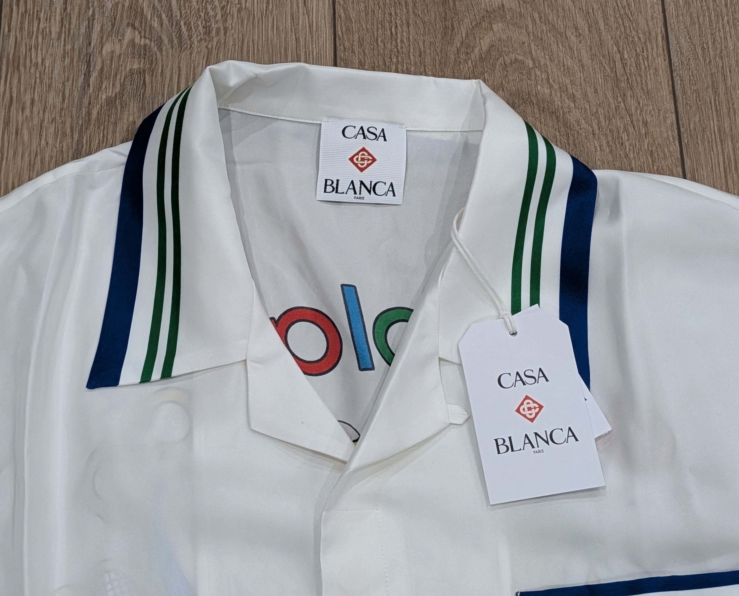 Casablanca Casablanca Mountain Tennis Ball Silk Button-Up Shirt 2XL Size US XXL / EU 58 / 5 - 4 Thumbnail
