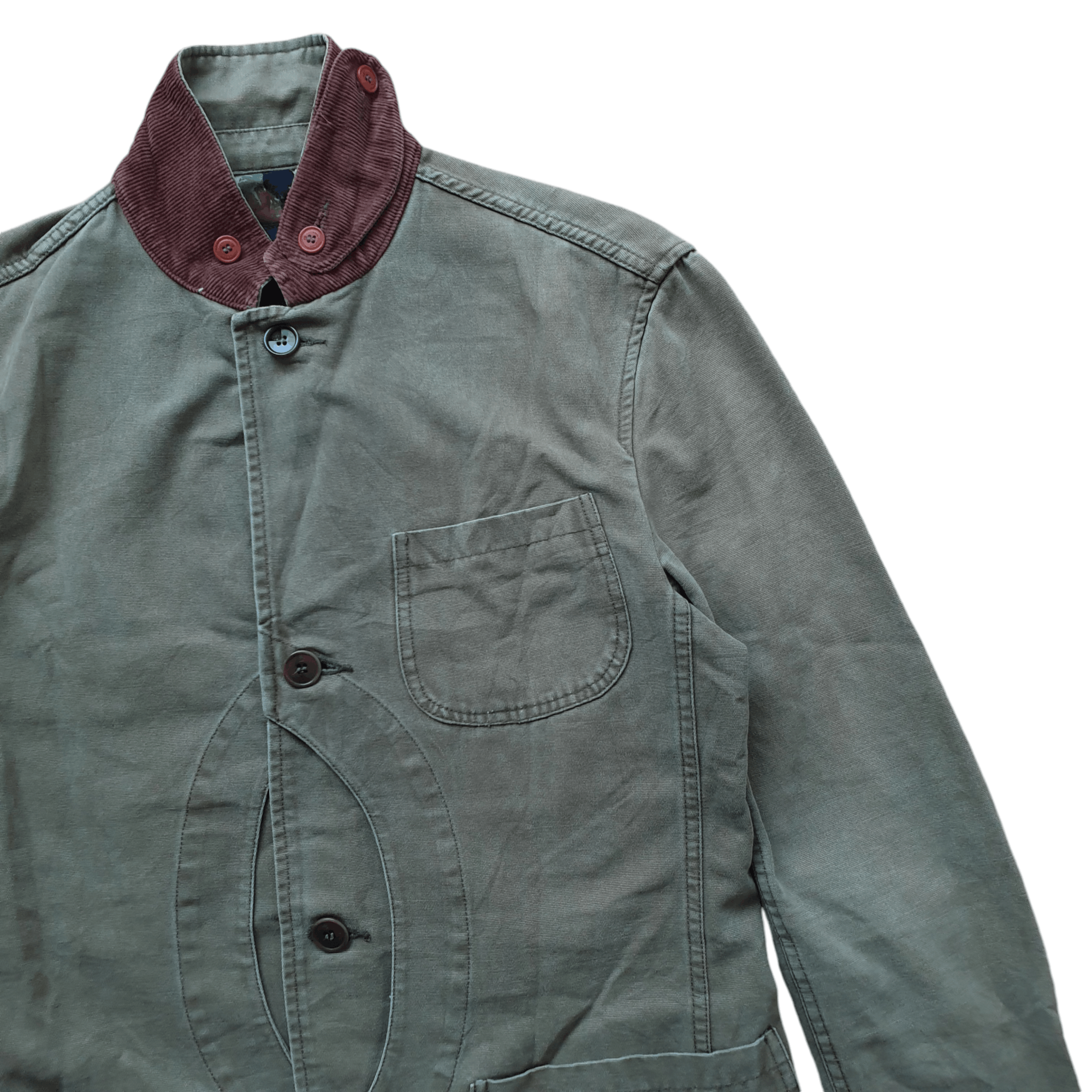 Aspesi Aspesi Amsterdam Blauw Chore Coat Jacket Size US S / EU 44-46 / 1 - 6 Thumbnail