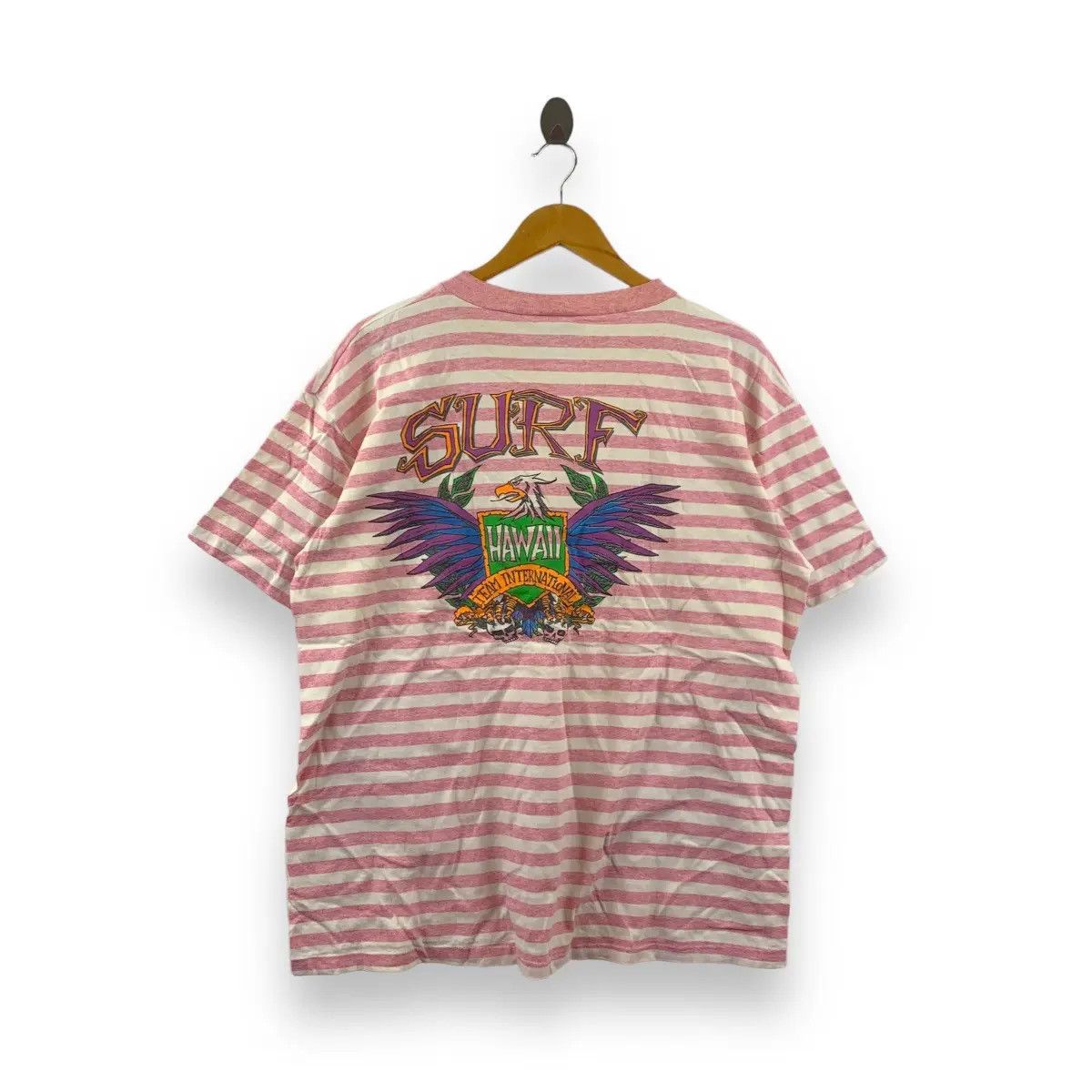 Vintage Vintage 90’ HAWAIIAN SURF LEGENDS Eagle Tee Shirt Size US L / EU 52-54 / 3 - 1 Thumbnail