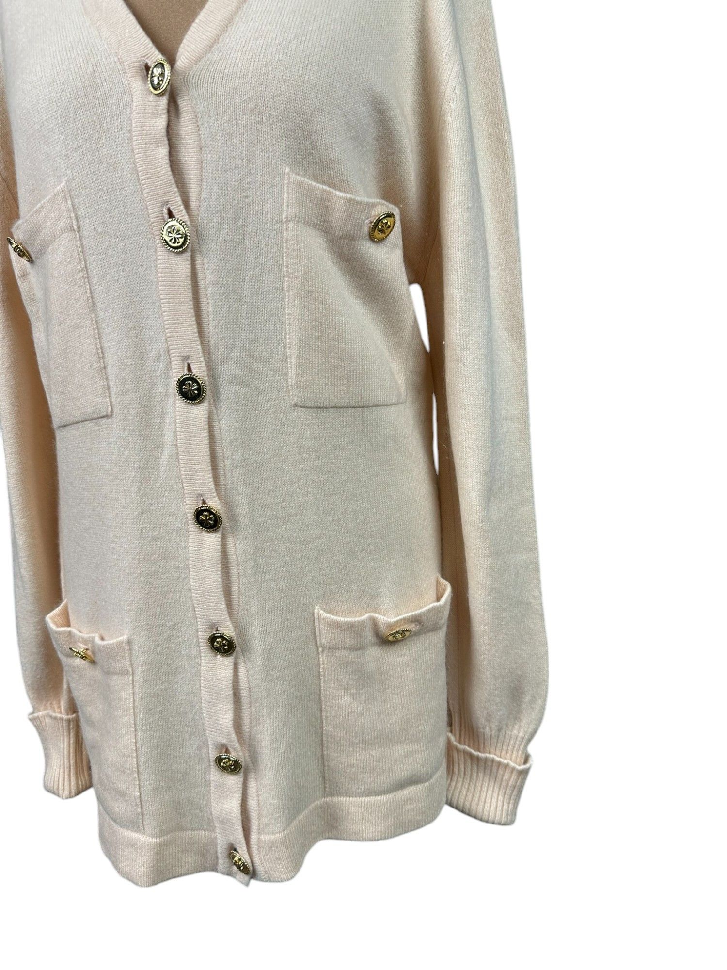 Chanel 90s Chanel 100% Cashmere Cardigan Size XL / US 12-14 / IT 48-50 - 4 Thumbnail