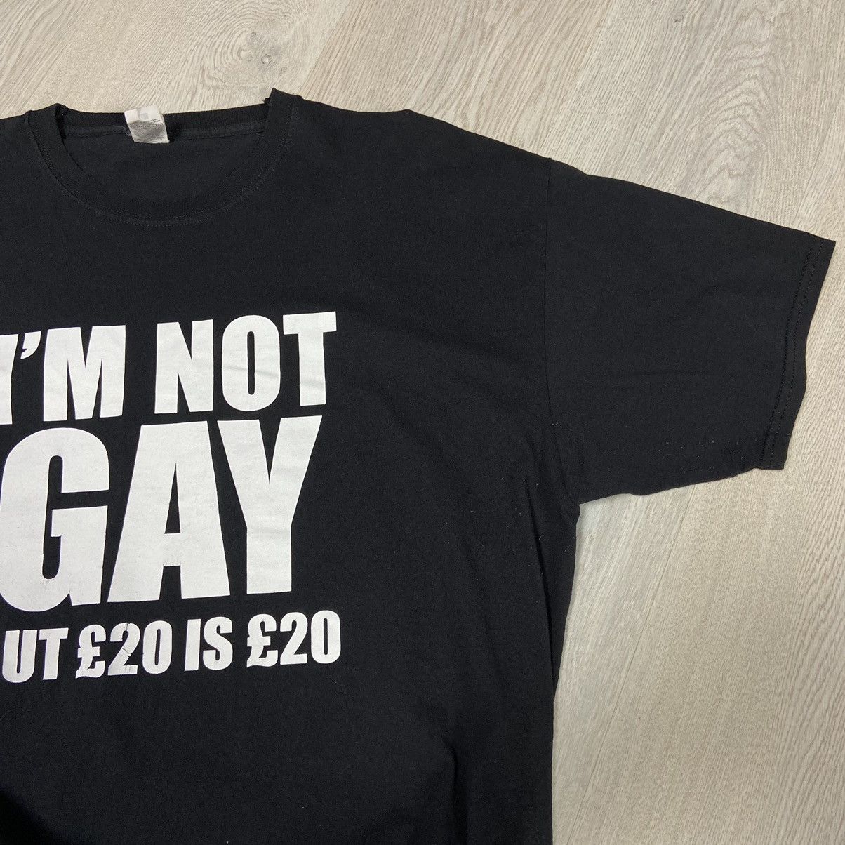 Vintage 📌 Vintage Adult “I’m not Gay” Humor Y2K Tee Size US XXL / EU 58 / 5 - 6 Thumbnail