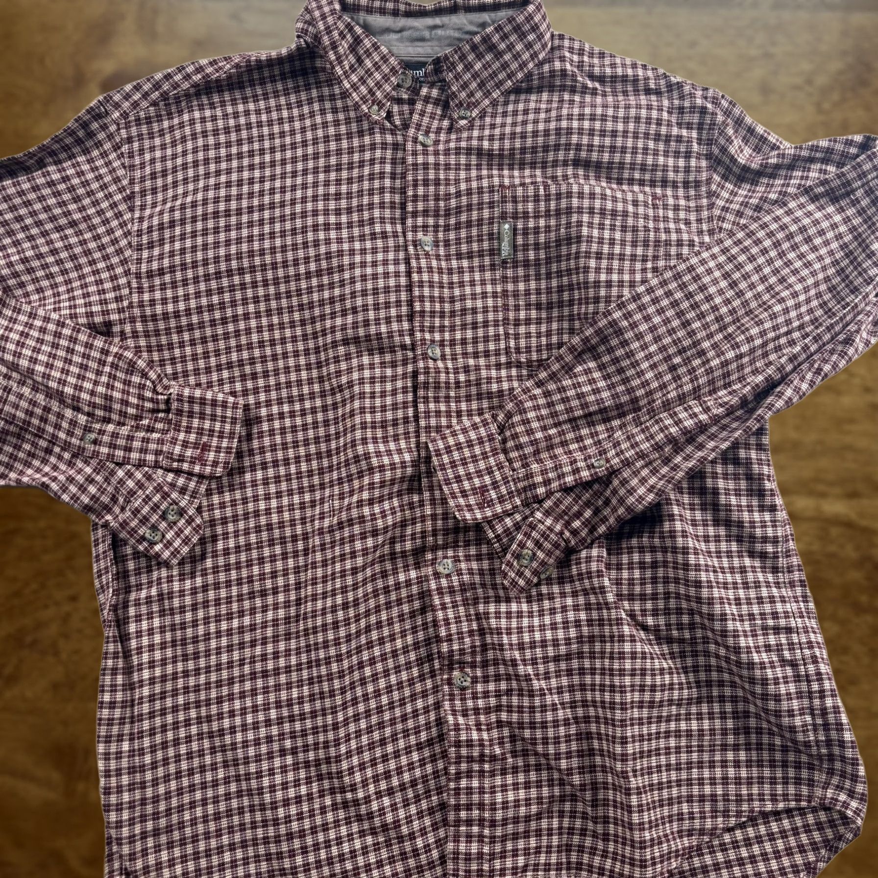Vintage Columbia Shirt Mens Large Red Plaid Long Sleeve Button Up Flannel Outdoor Size US L / EU 52-54 / 3 - 1 Thumbnail