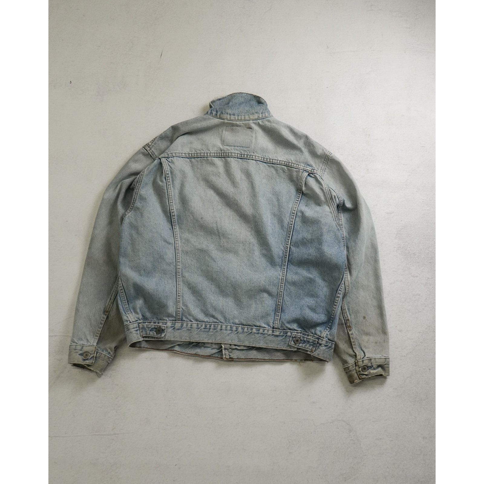 Levi's Vintage 90s Levis Blue Regular Denim Jacket - Women's Large Size L / US 10 / IT 46 - 2 Thumbnail